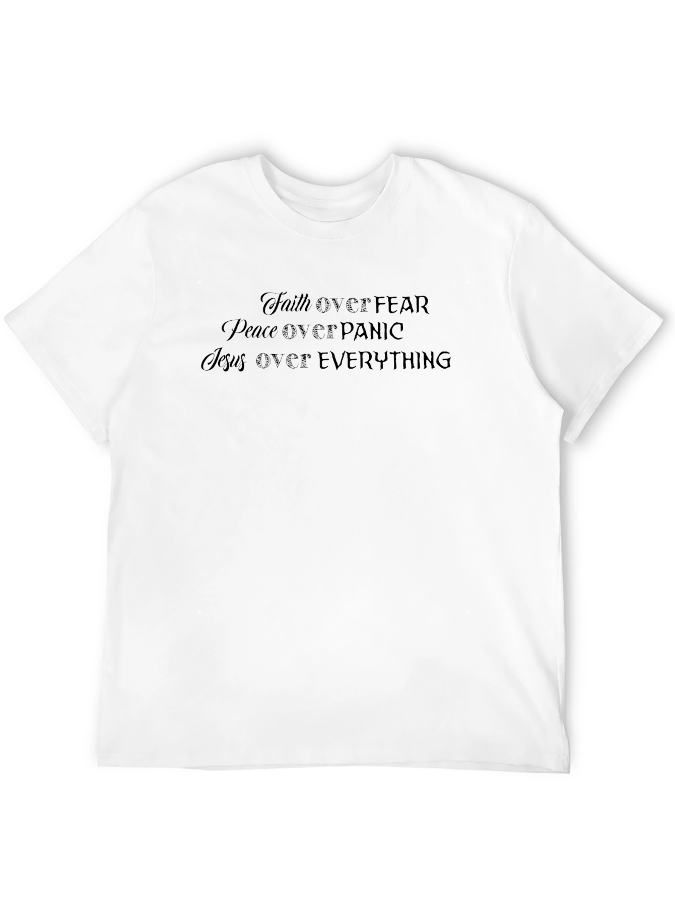 Faith Over Fear T-Shirt - Inspirational Christian Tee