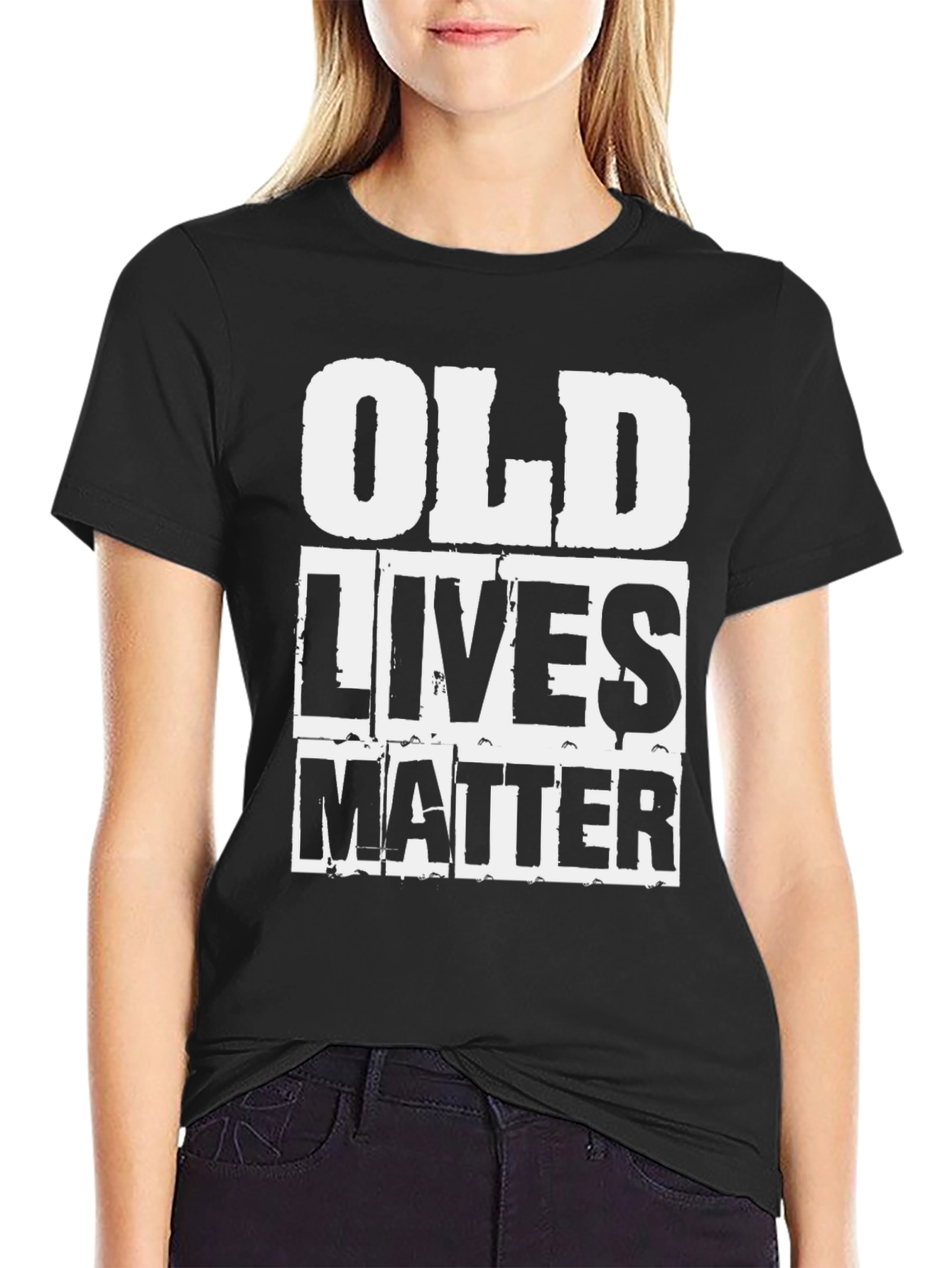 Old Lives Matter Graphic Tee - Black Cotton Shirt