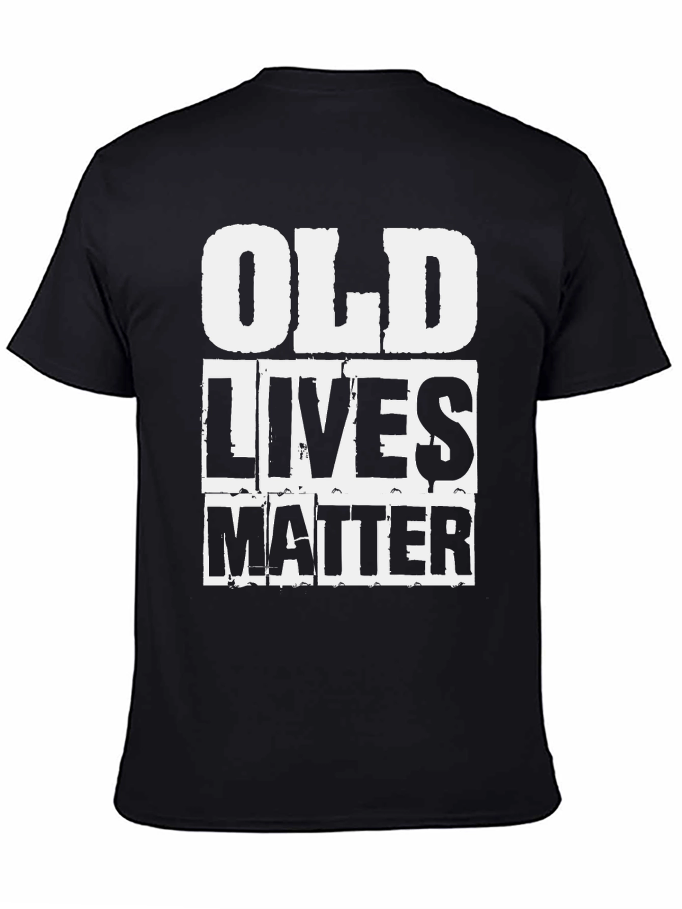 Old Lives Matter Graphic Tee - Black Cotton Shirt