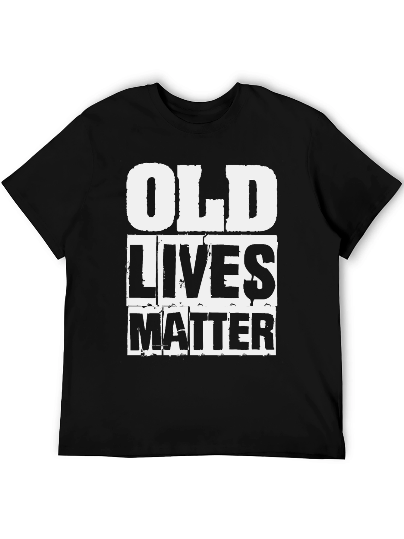 Old Lives Matter Graphic Tee - Black Cotton Shirt