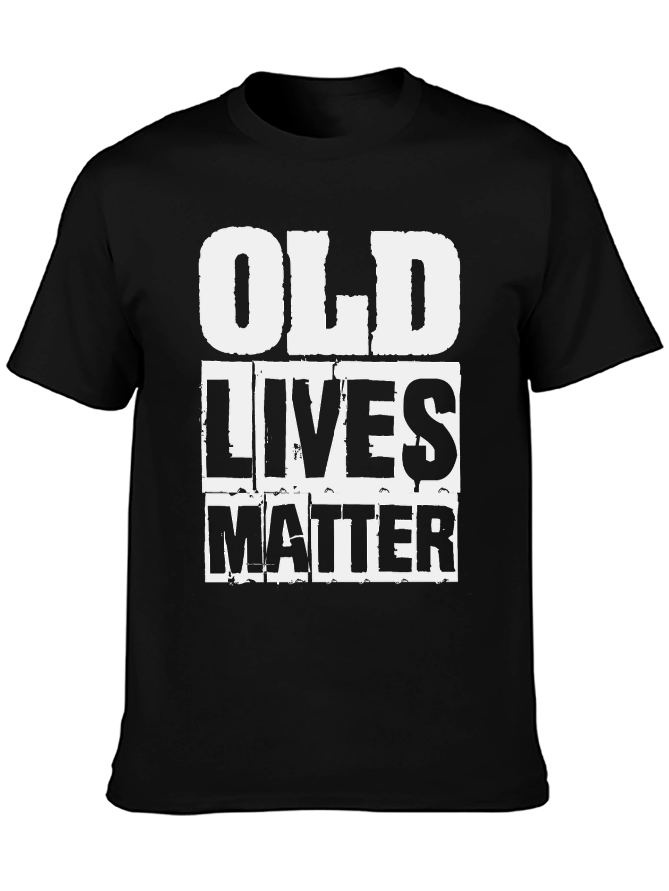 Old Lives Matter Graphic Tee - Black Cotton Shirt