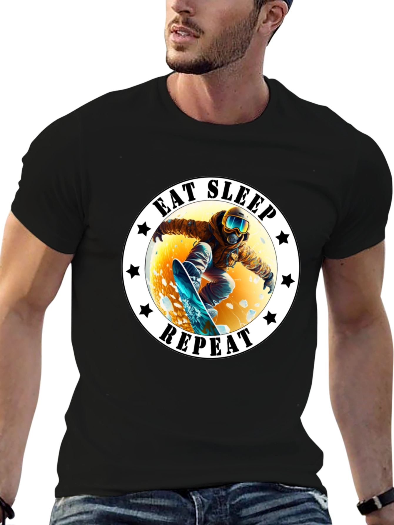 Eat Sleep Repeat Snowboarder T-Shirt