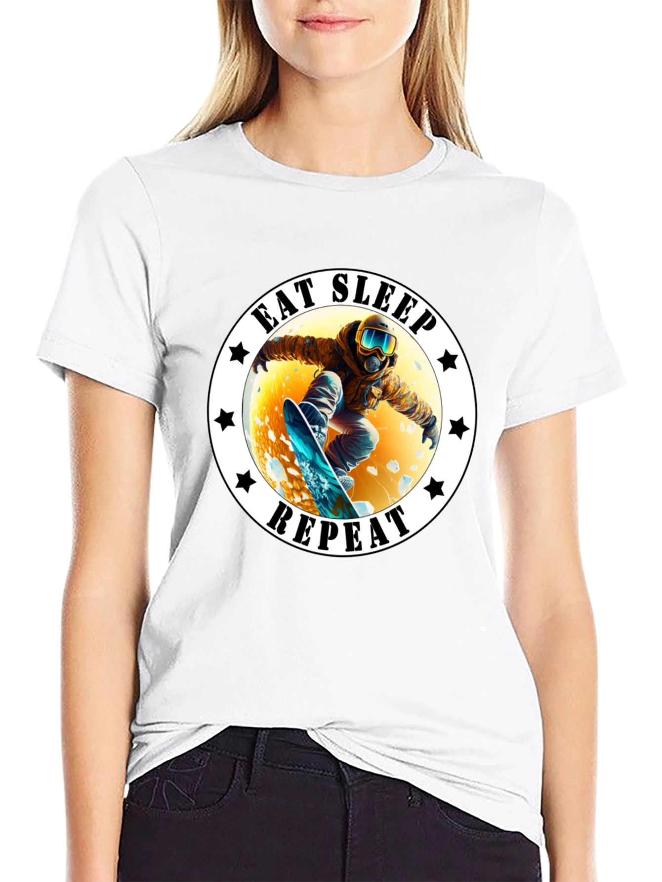 Eat Sleep Repeat Snowboarder T-Shirt