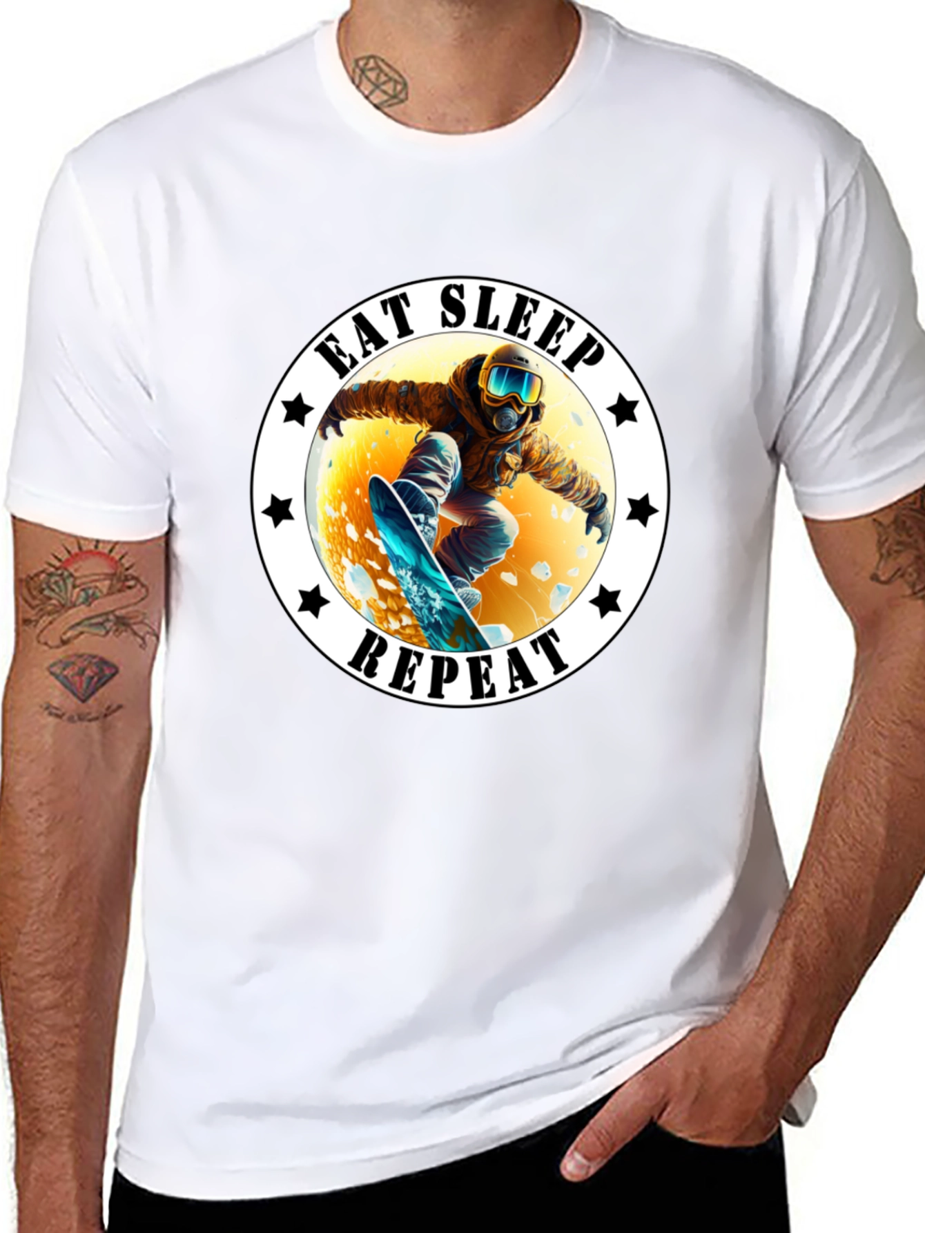 Eat Sleep Repeat Snowboarder T-Shirt