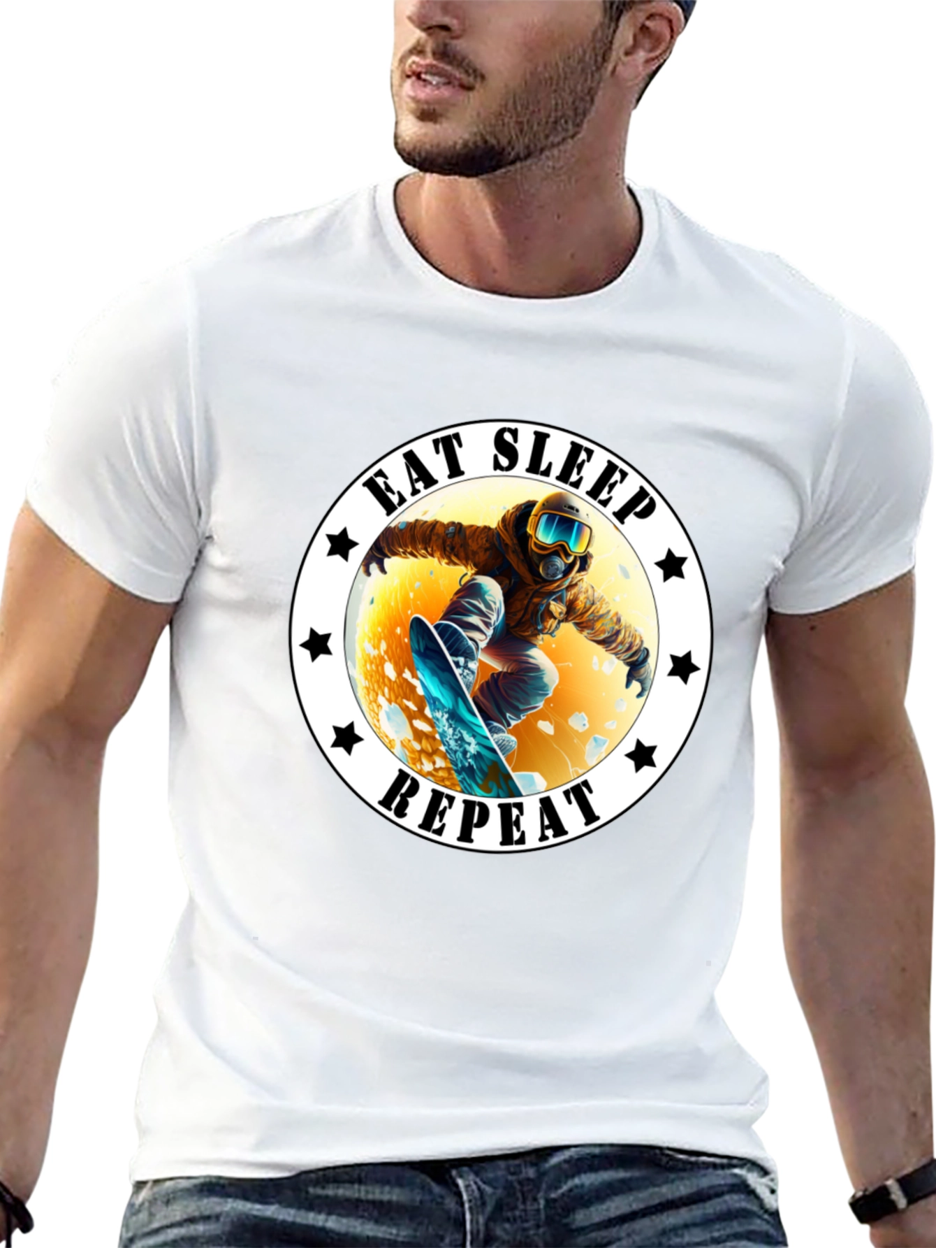 Eat Sleep Repeat Snowboarder T-Shirt