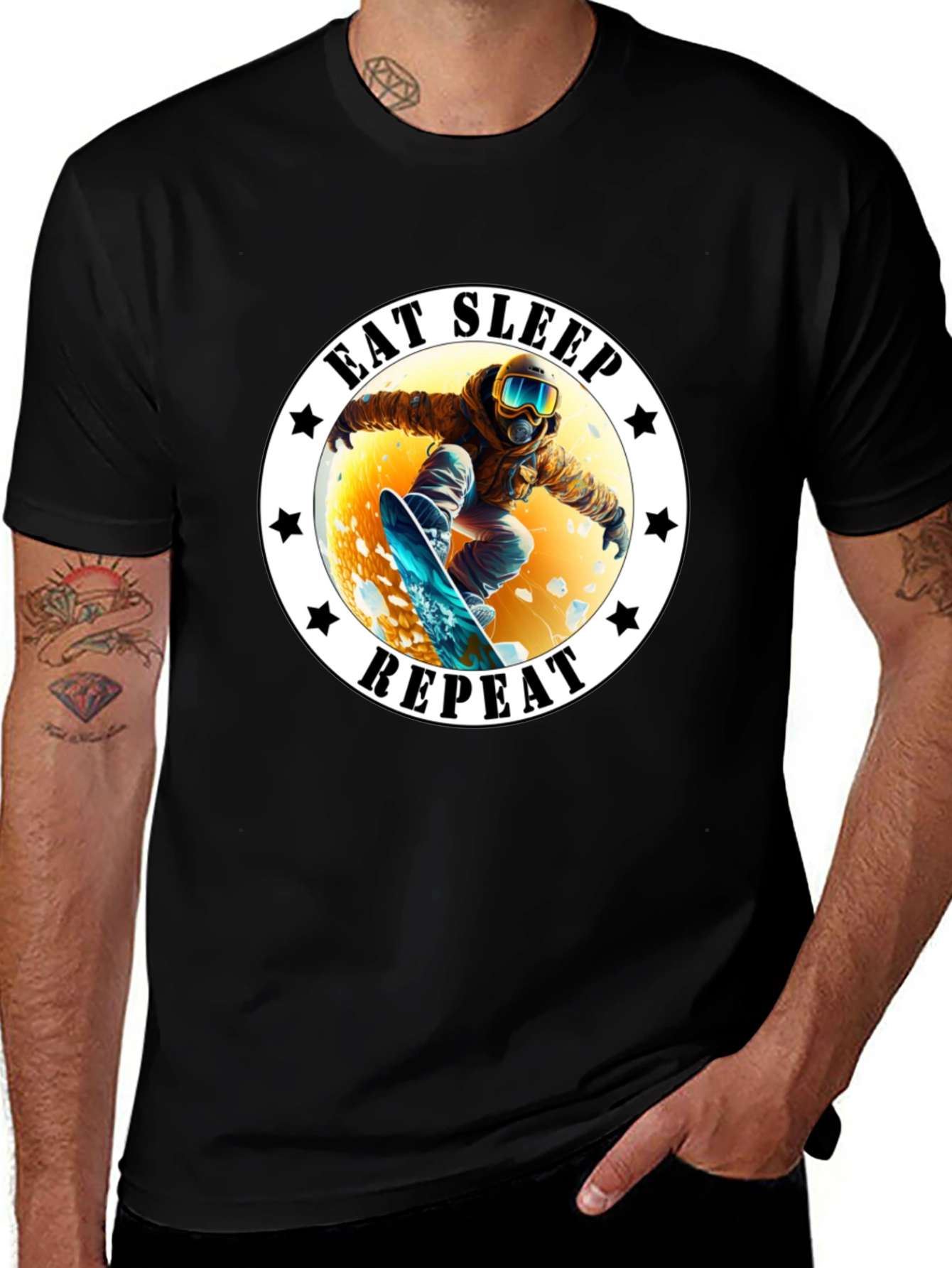 Eat Sleep Repeat Snowboarder T-Shirt