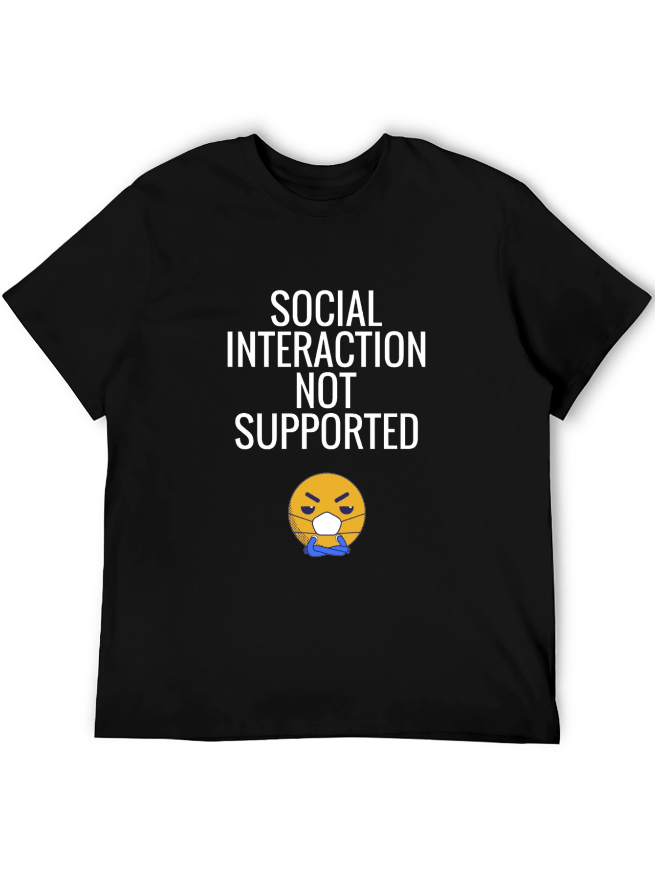 Social Interaction Not Supported Graphic Tee
