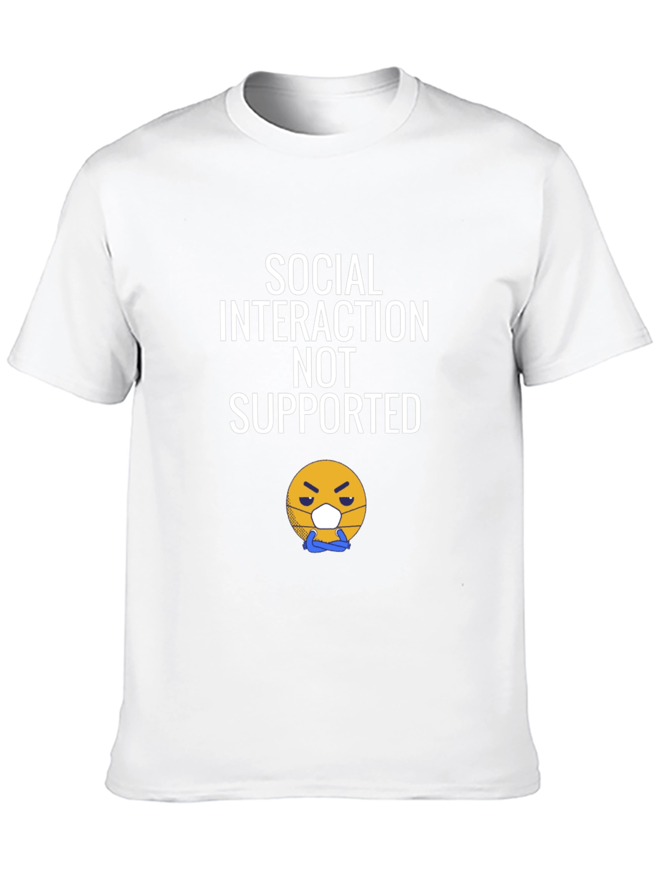 Social Interaction Not Supported Graphic Tee