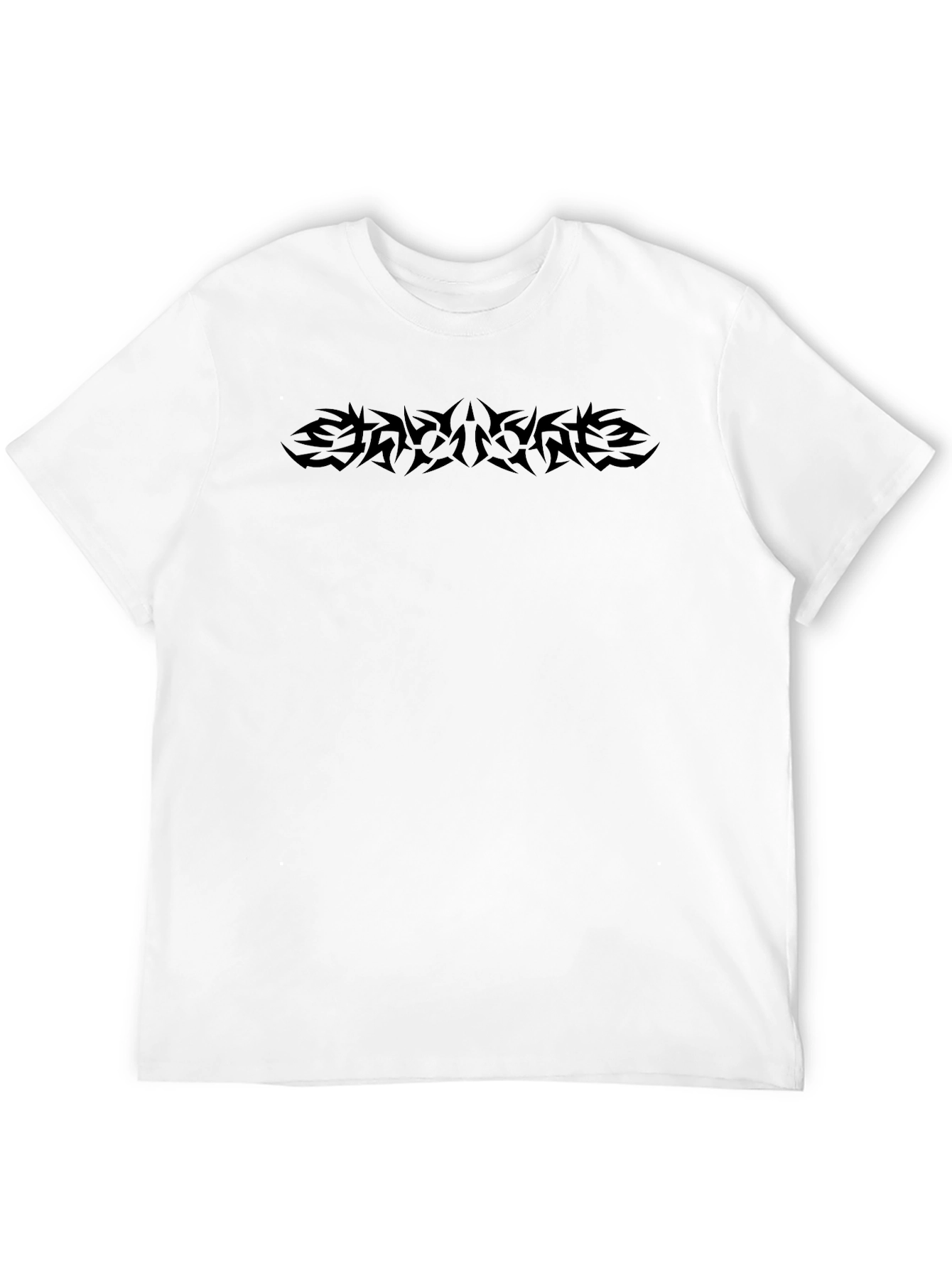 Black Tribal Graphic Tee - Modern Streetwear