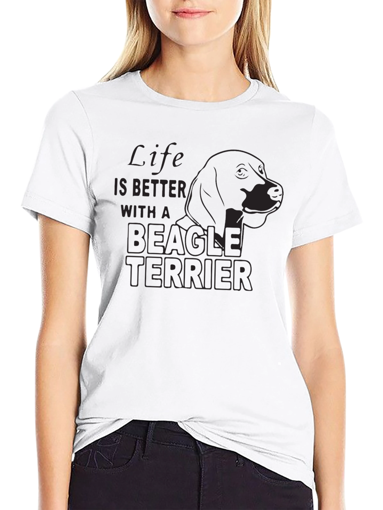 Life is Better With a Beagle Terrier T-Shirt
