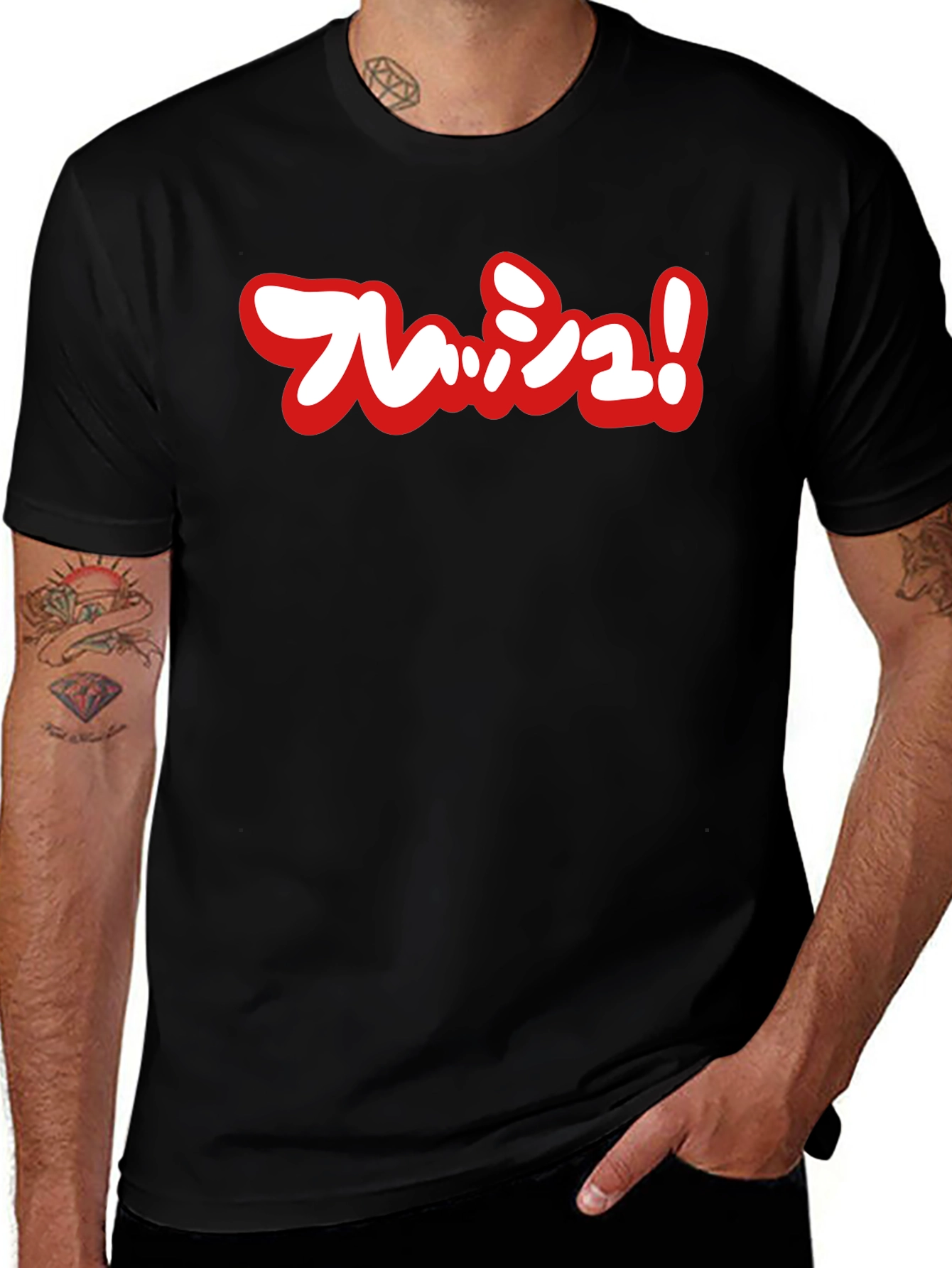 Flash! Black Tee Shirt Anime Japanese Manga