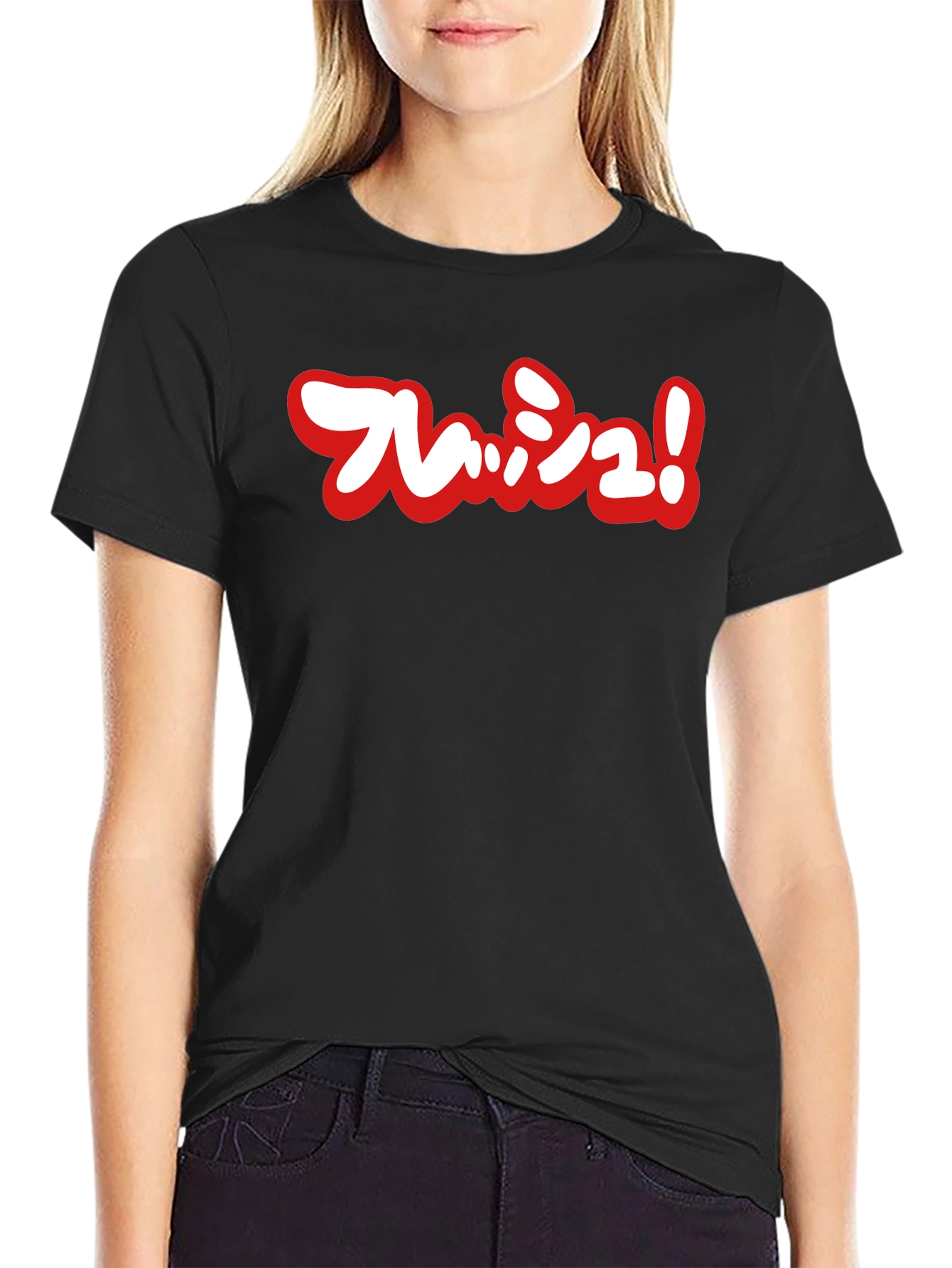 Flash! Black Tee Shirt Anime Japanese Manga