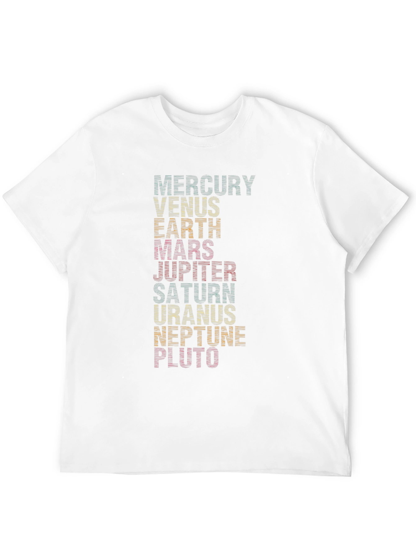 Retro Planets Graphic Tee - Solar System Shirt