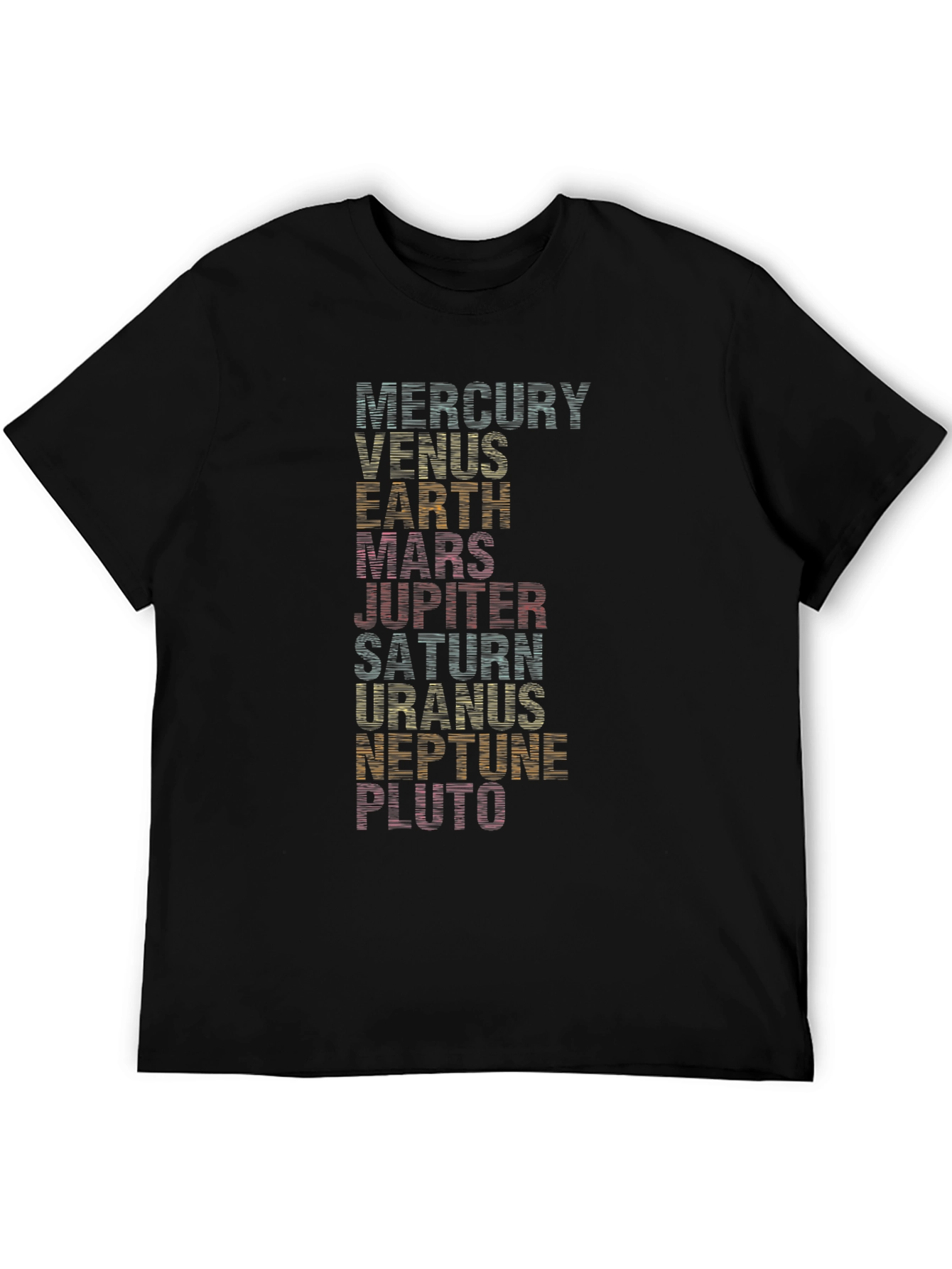 Retro Planets Graphic Tee - Solar System Shirt