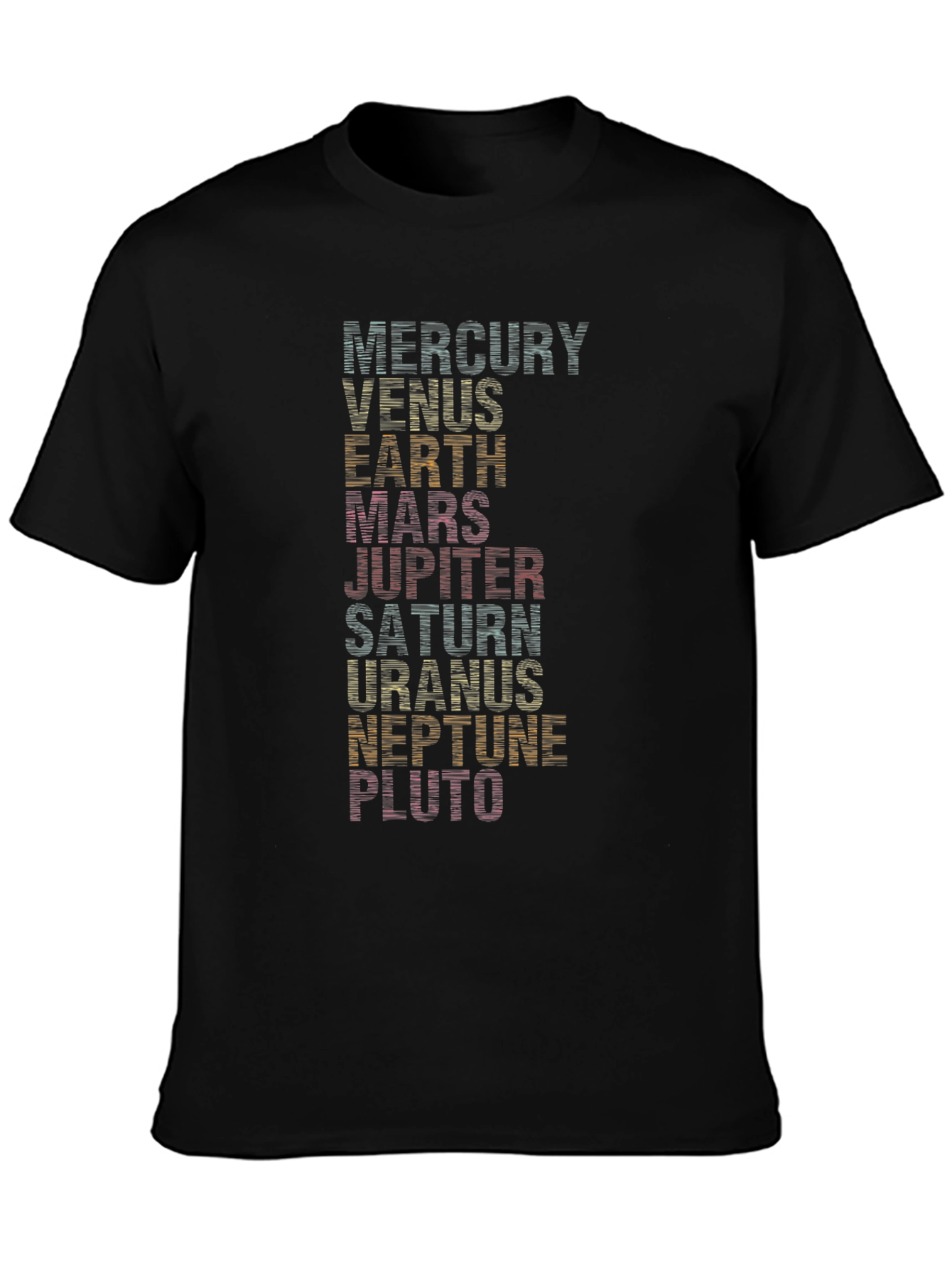 Retro Planets Graphic Tee - Solar System Shirt