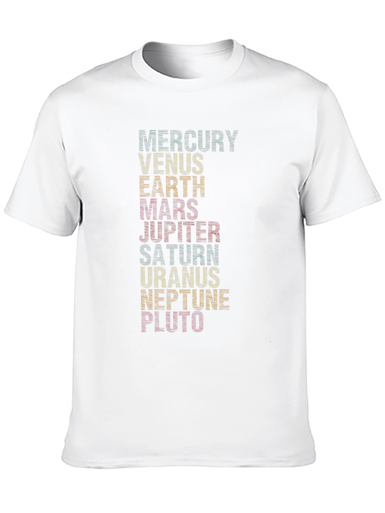 Retro Planets Graphic Tee - Solar System Shirt