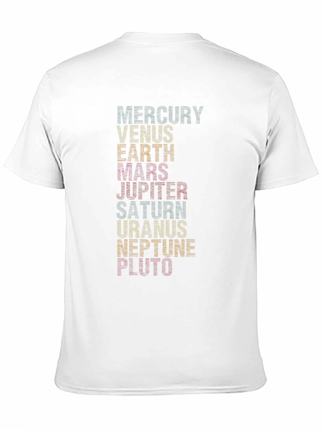 Retro Planets Graphic Tee - Solar System Shirt