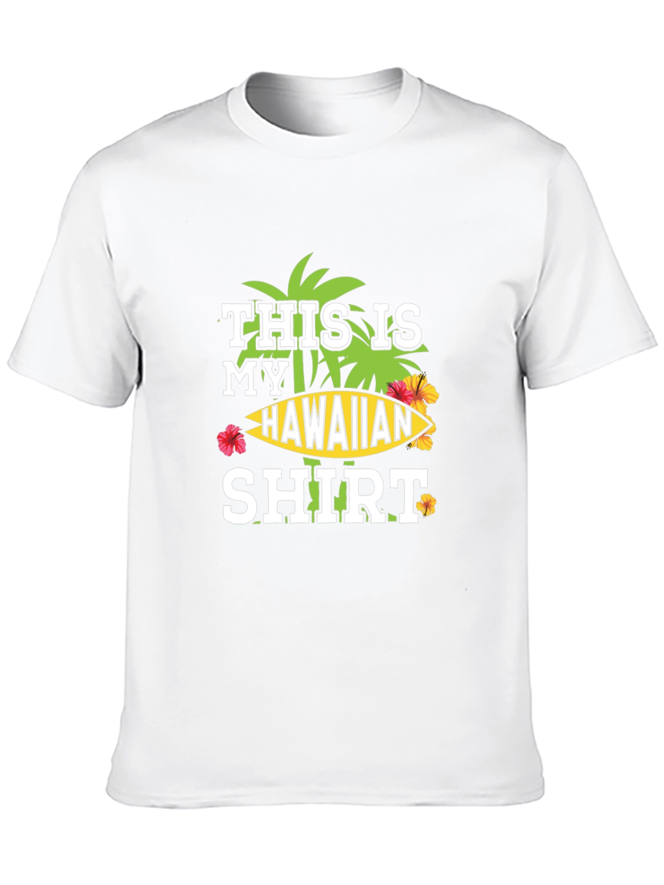 Hawaiian Shirt Graphic Tee - Island Vibes