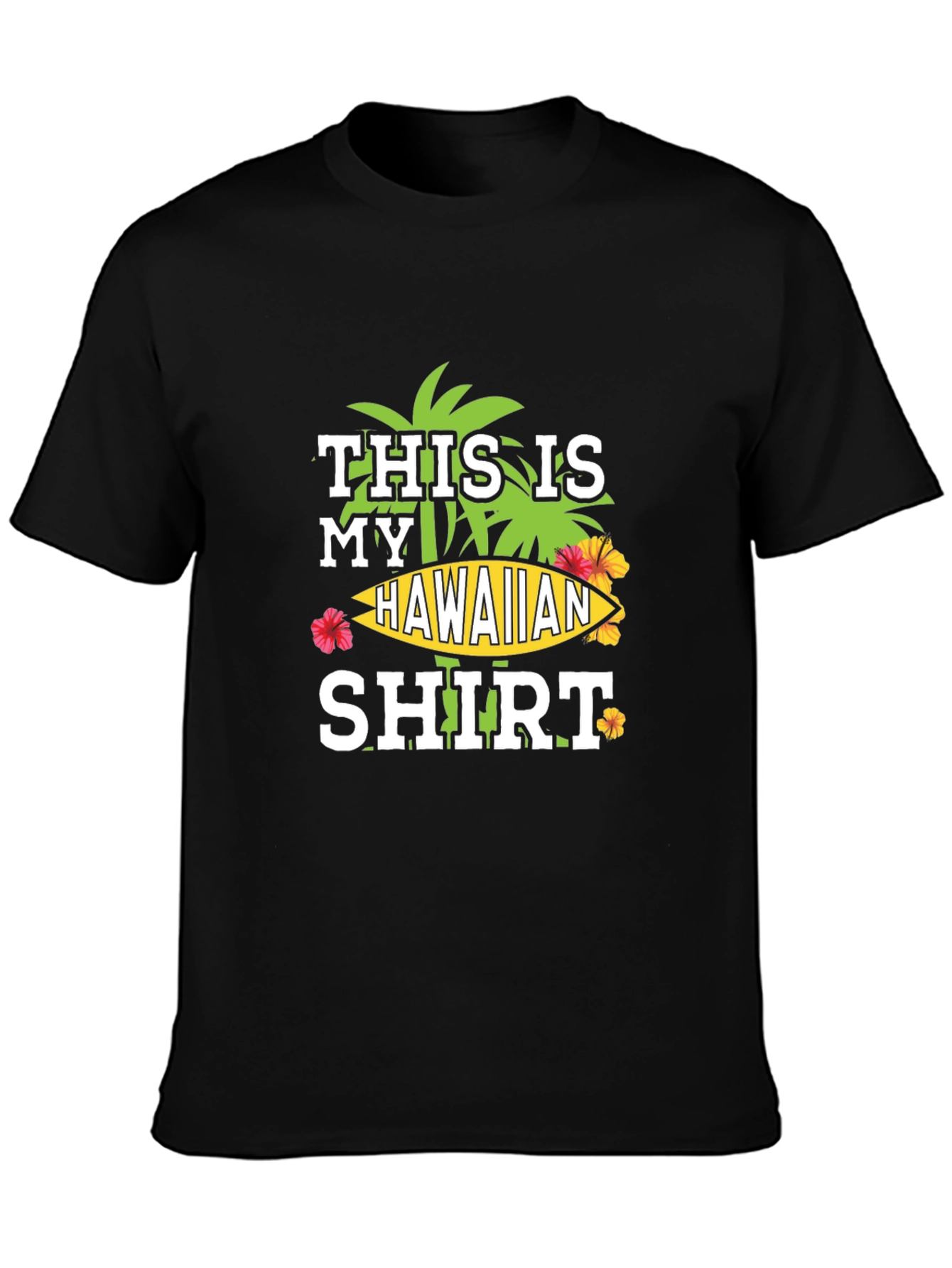 Hawaiian Shirt Graphic Tee - Island Vibes