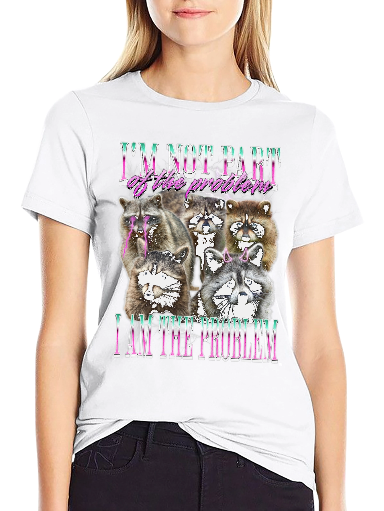 Raccoon I am the Problem Graphic Tee
