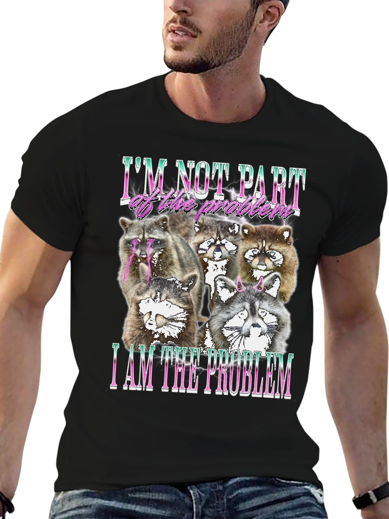 Raccoon I am the Problem Graphic Tee
