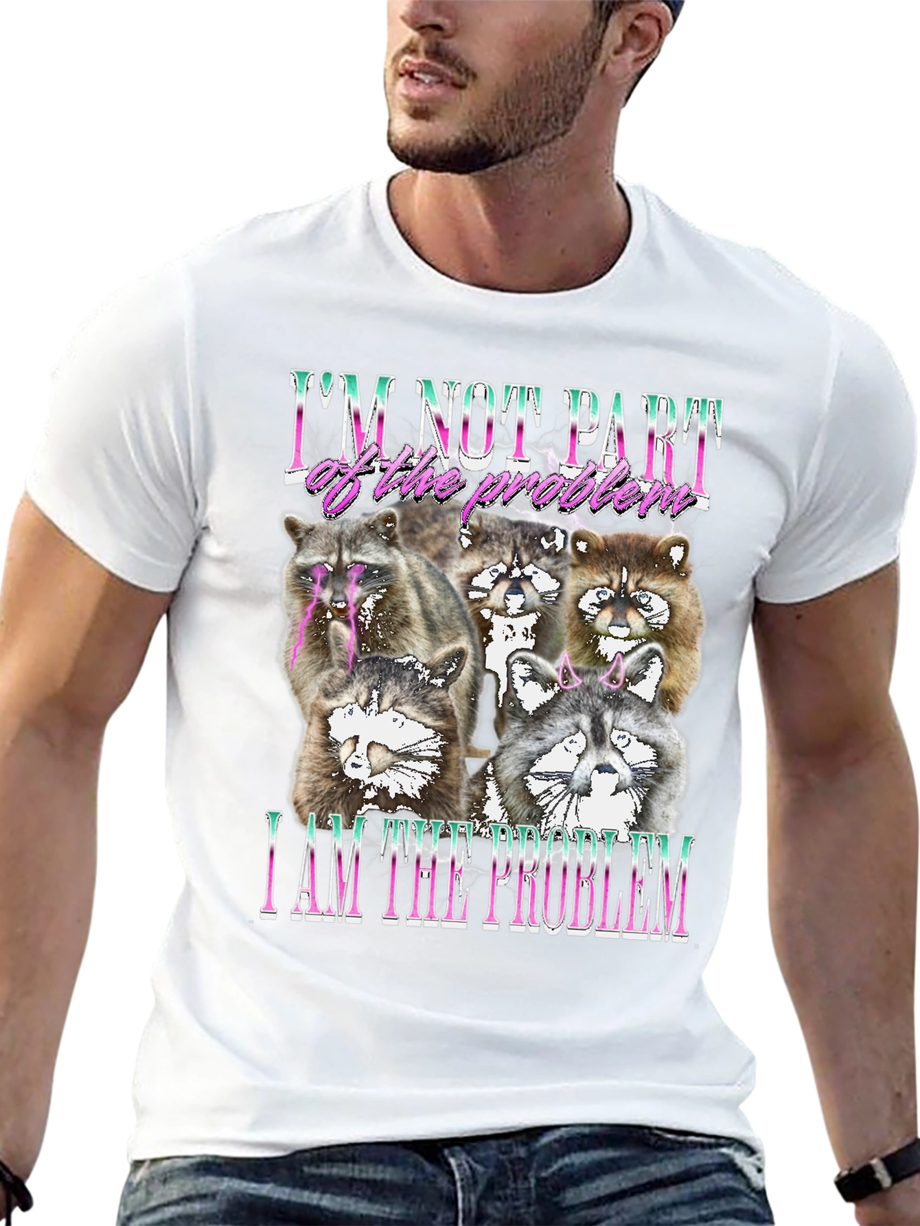 Raccoon I am the Problem Graphic Tee
