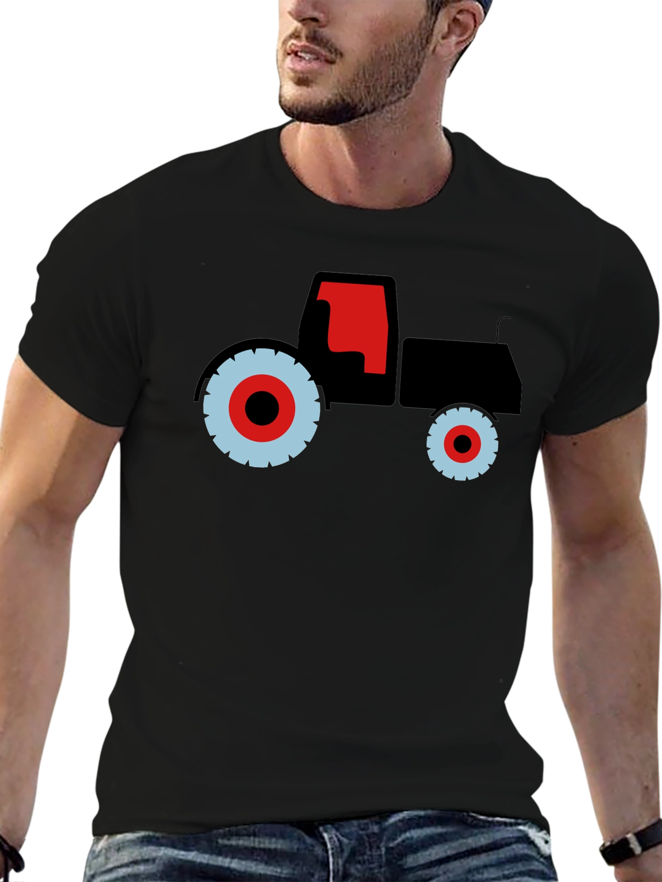 Tractor Graphic Tee - Bold Farm Vehicle Design