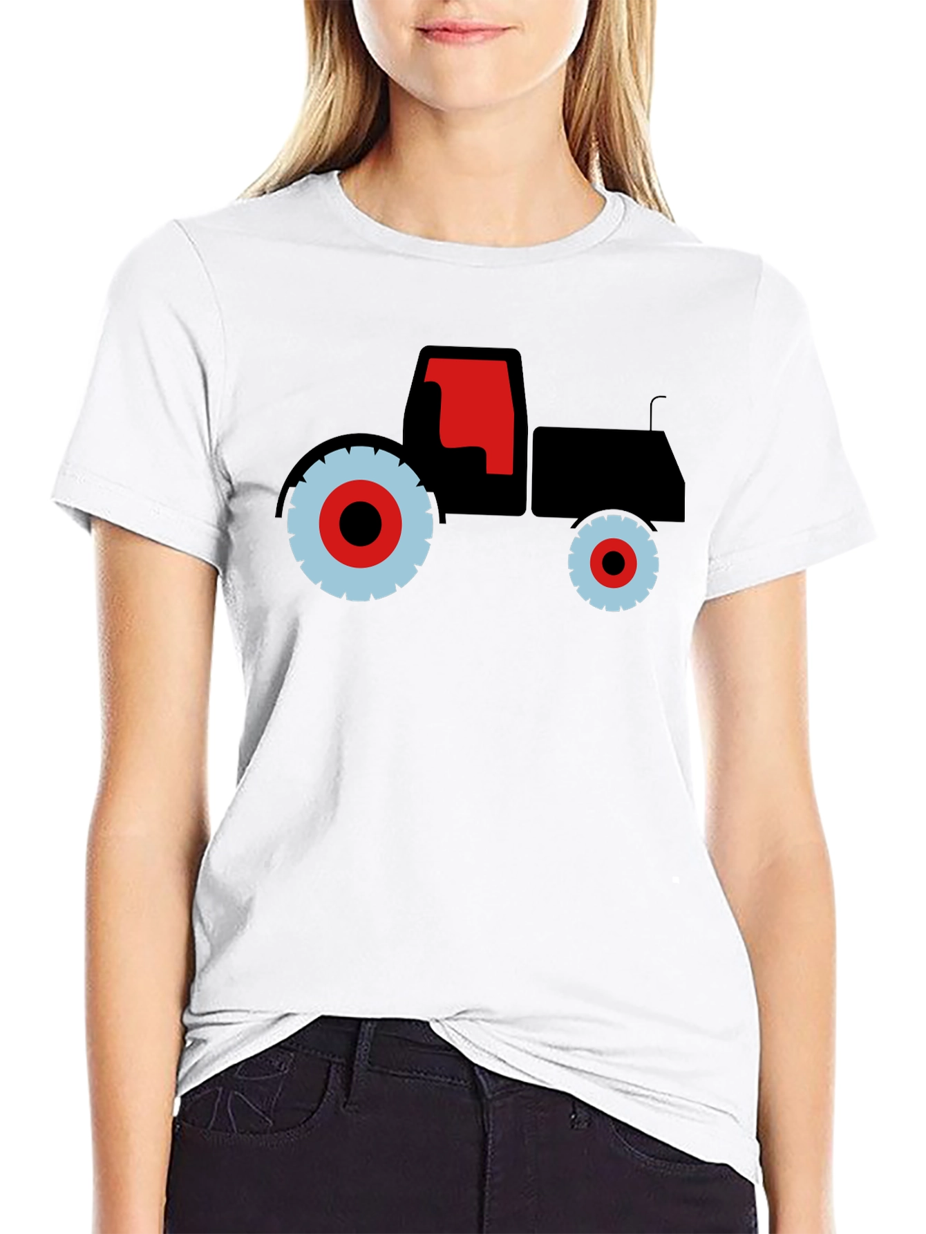 Tractor Graphic Tee - Bold Farm Vehicle Design