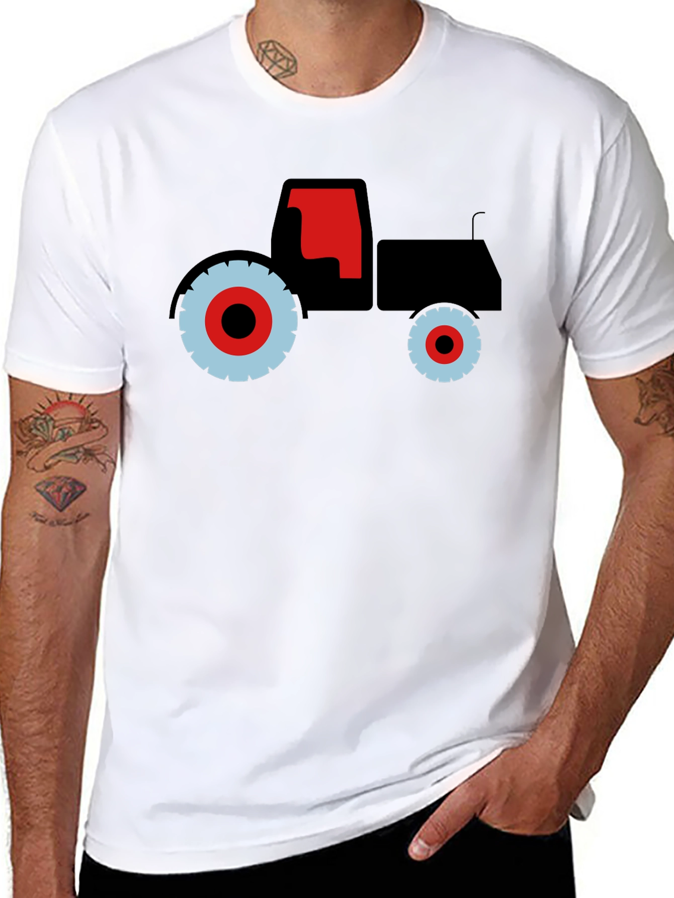 Tractor Graphic Tee - Bold Farm Vehicle Design