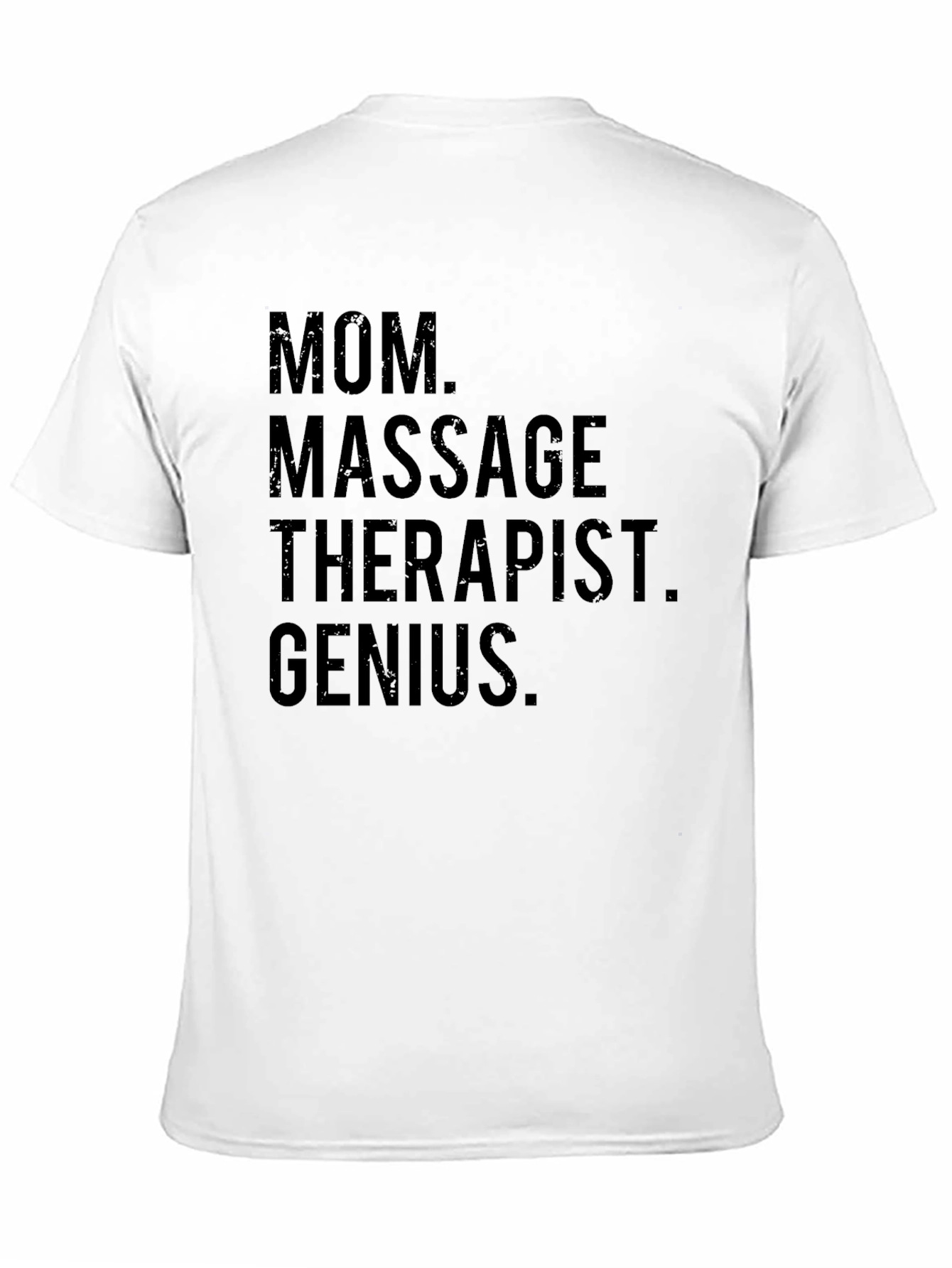 Mom Massage Therapist Genius Black T-Shirt