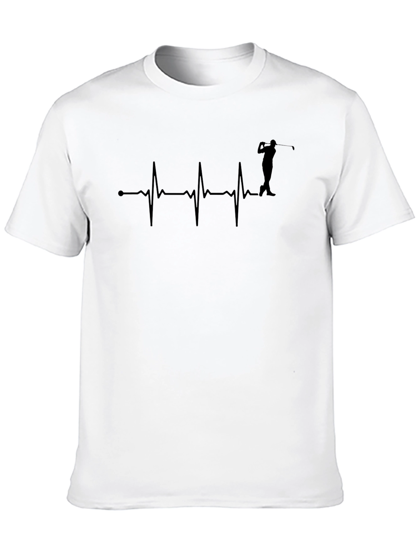 Golf Heartbeat T-Shirt - Golfer Gift Tee