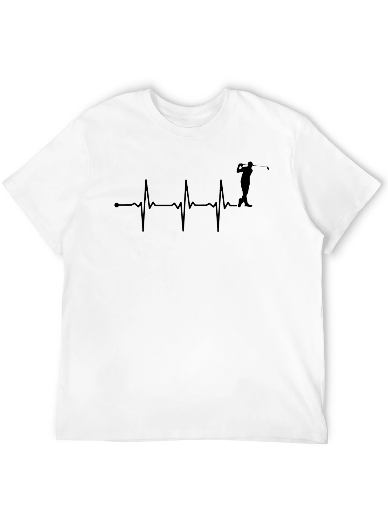 Golf Heartbeat T-Shirt - Golfer Gift Tee
