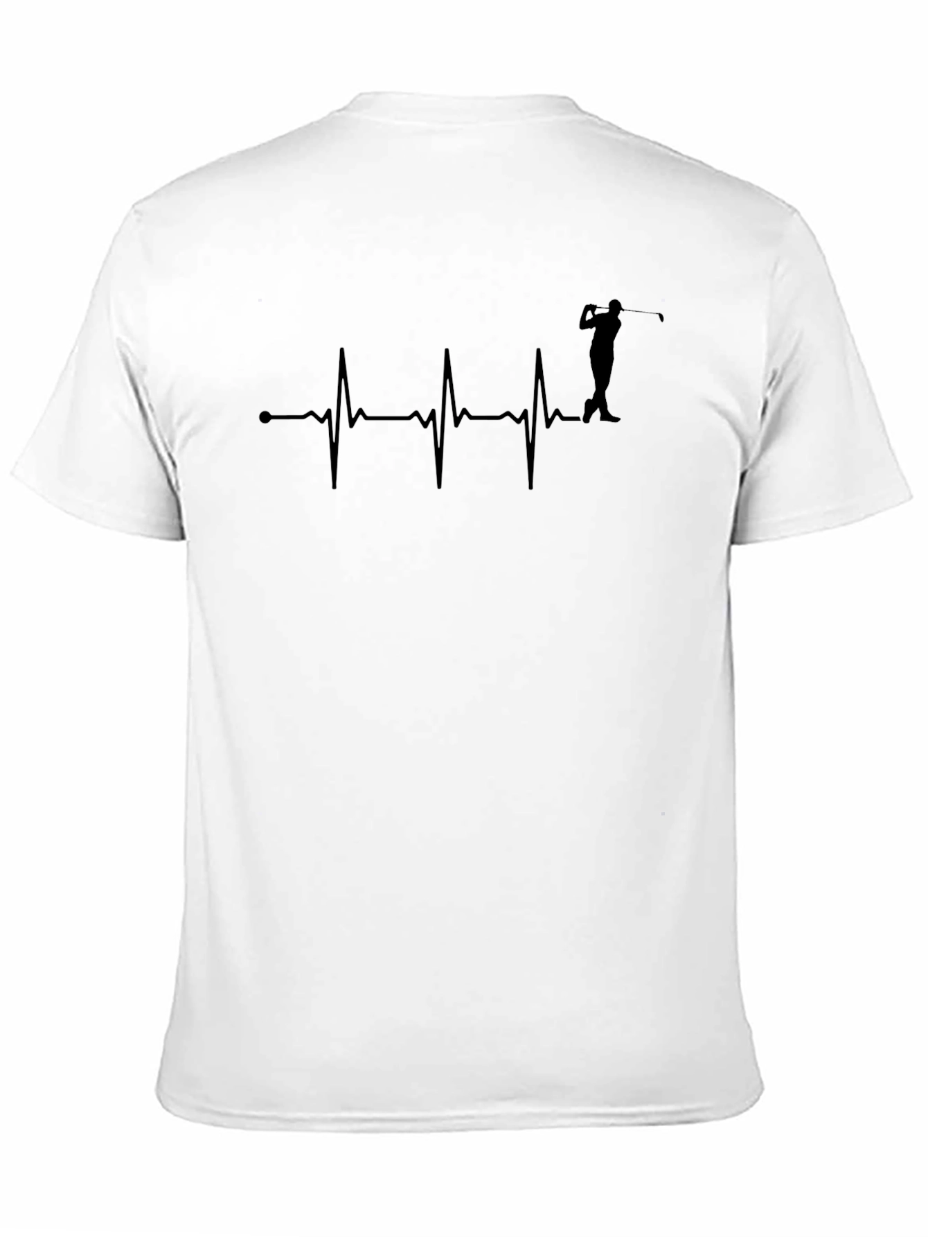 Golf Heartbeat T-Shirt - Golfer Gift Tee