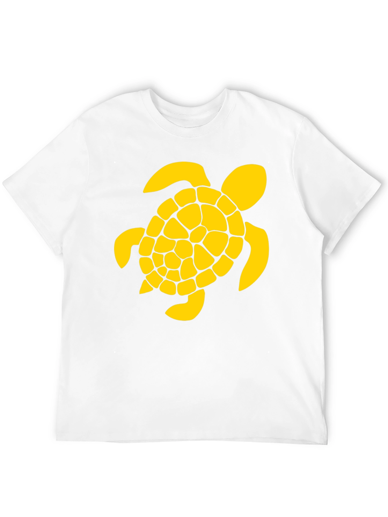 Black T-Shirt with Yellow Turtle Graphic
