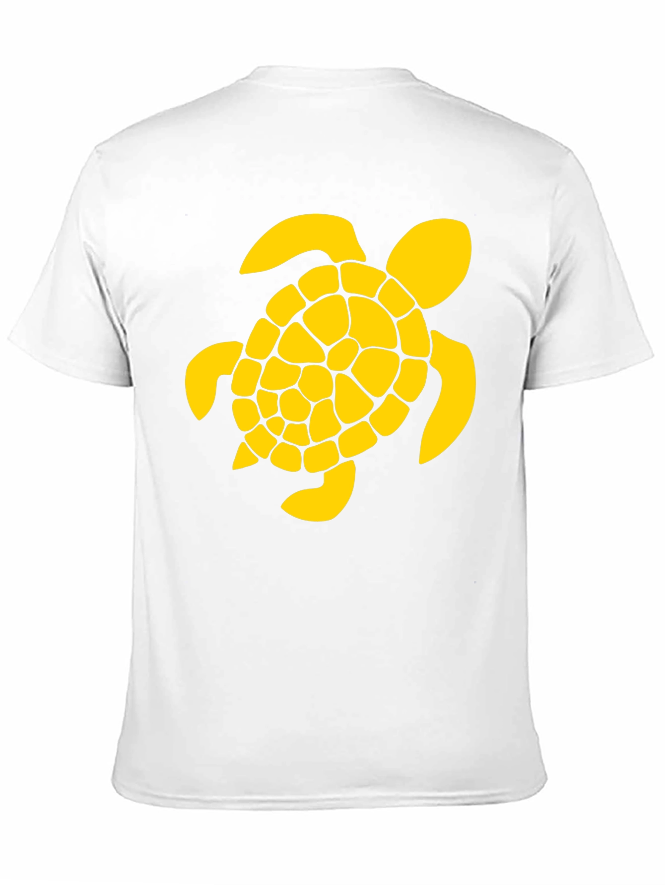Black T-Shirt with Yellow Turtle Graphic