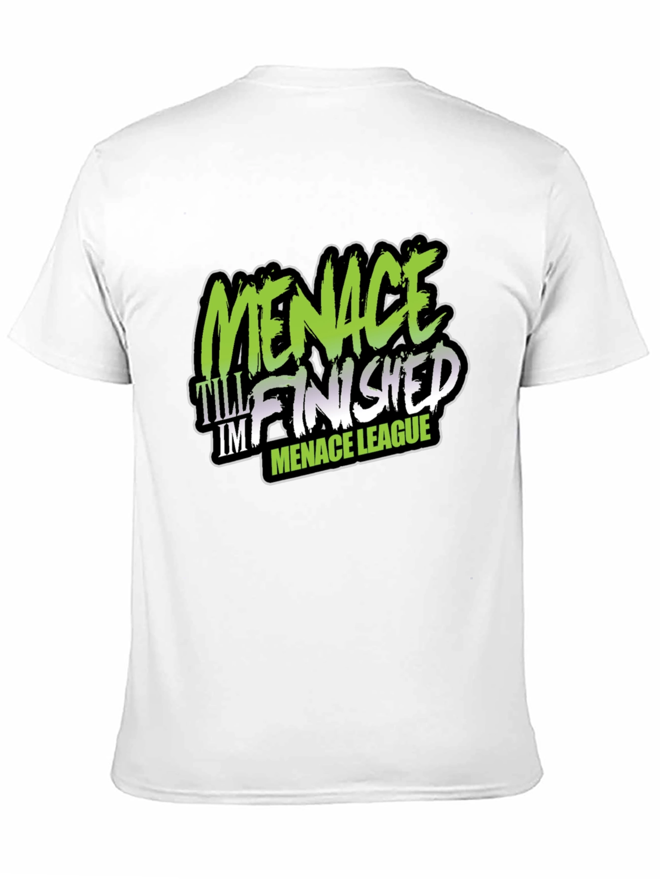 Menace League Graphic Tee - Black Cotton T-Shirt