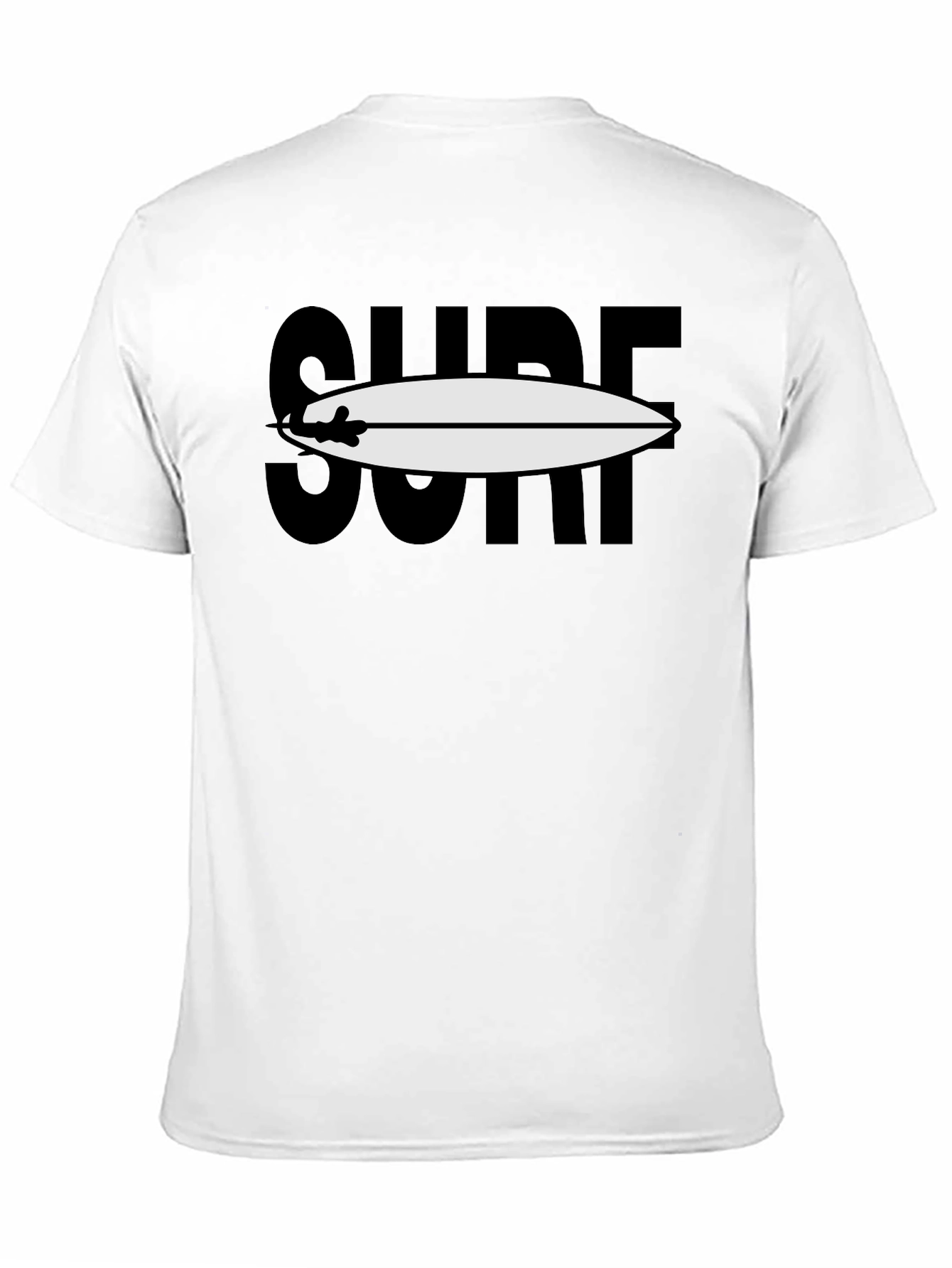 Surfboard Graphic Tee - Black Cotton Blend