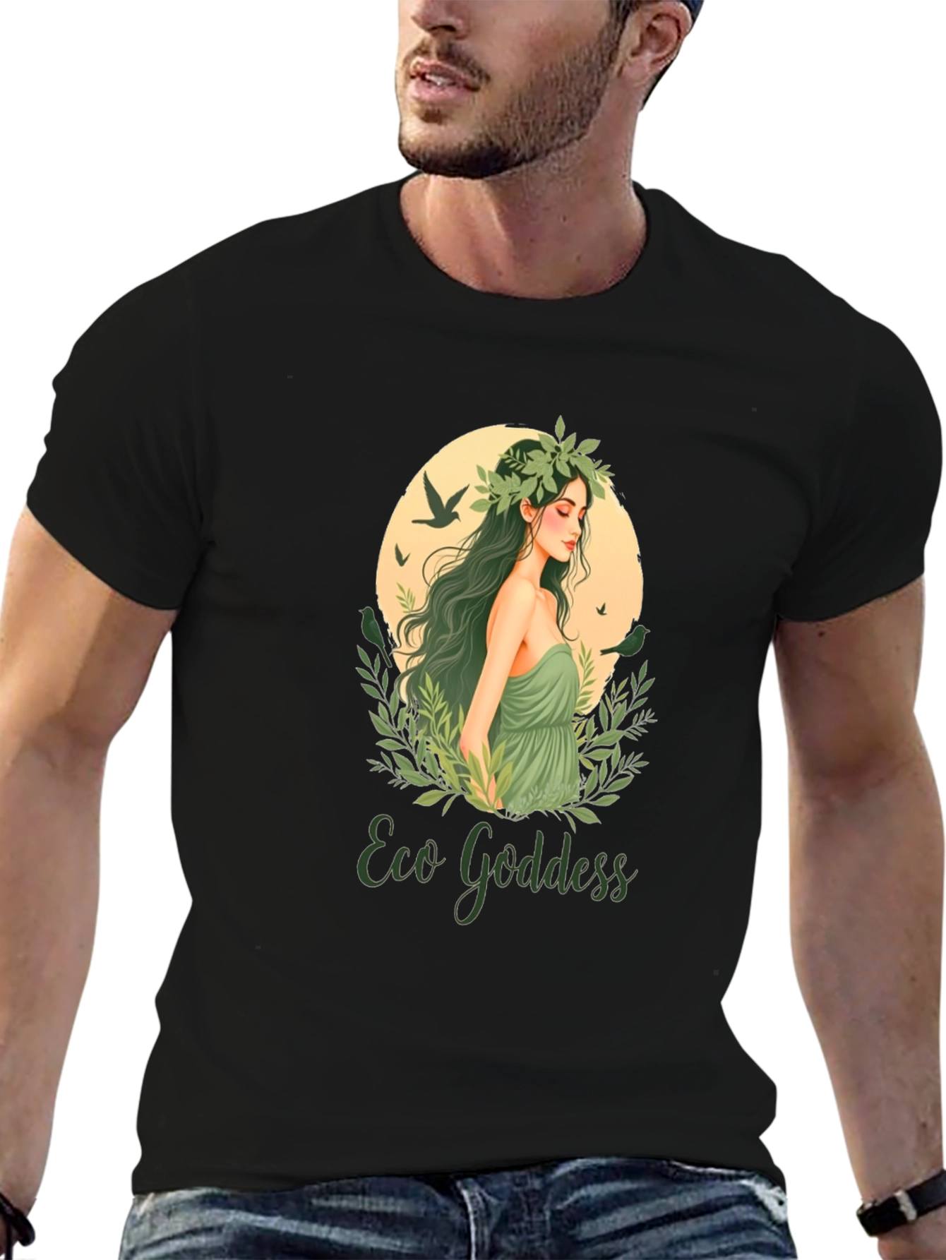 Eco Goddess Graphic Tee - Nature Lover Shirt