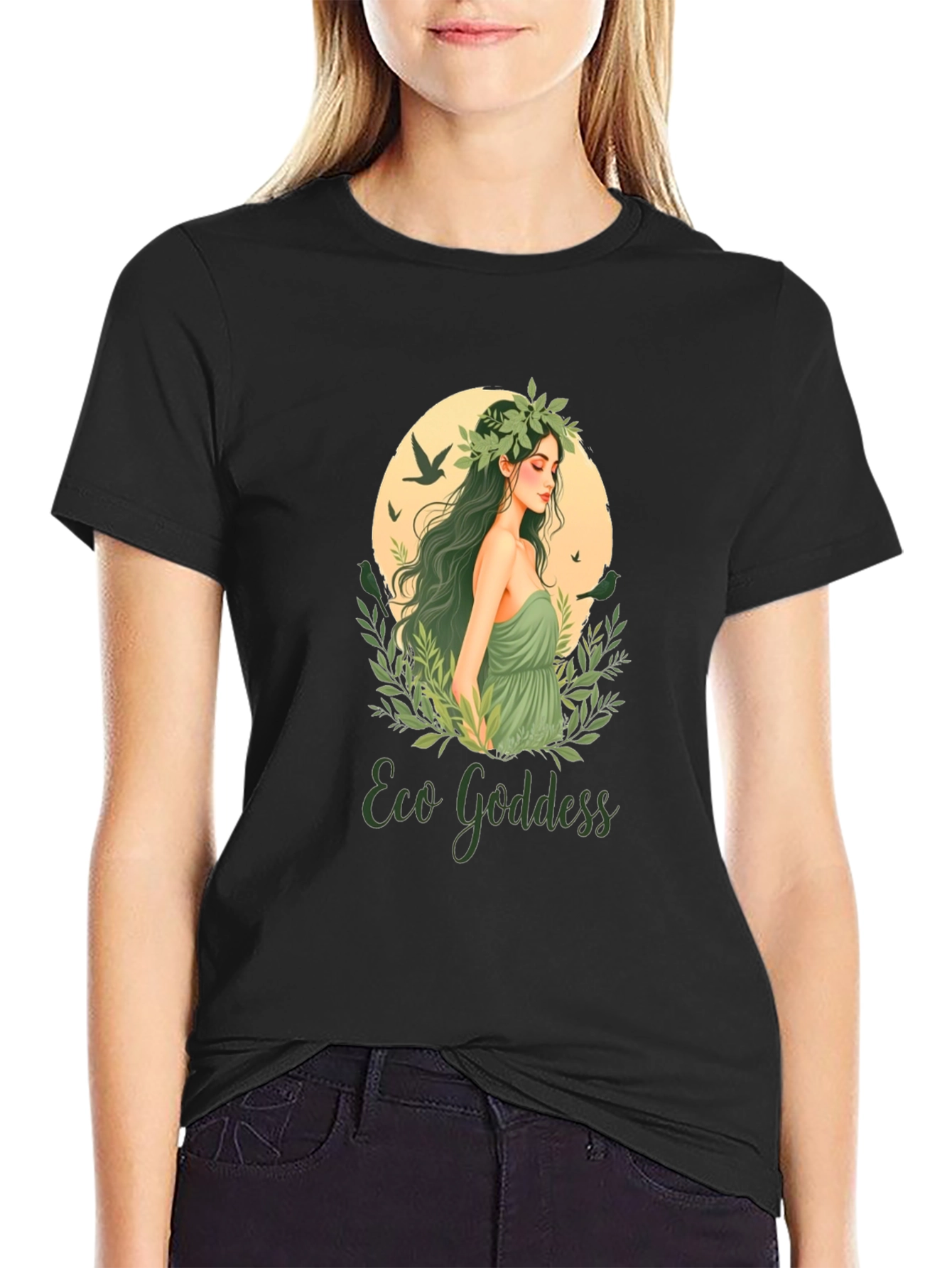 Eco Goddess Graphic Tee - Nature Lover Shirt