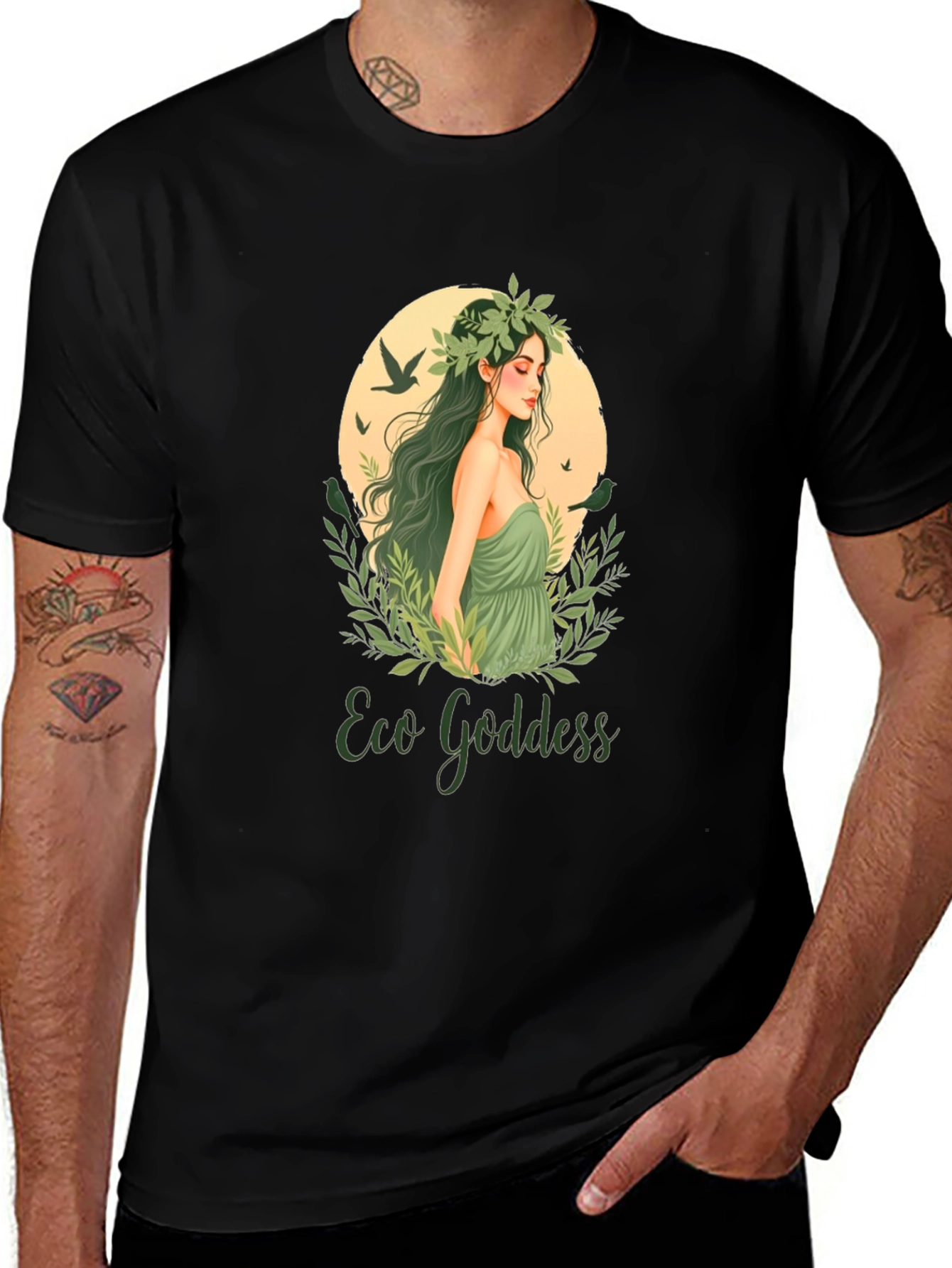 Eco Goddess Graphic Tee - Nature Lover Shirt