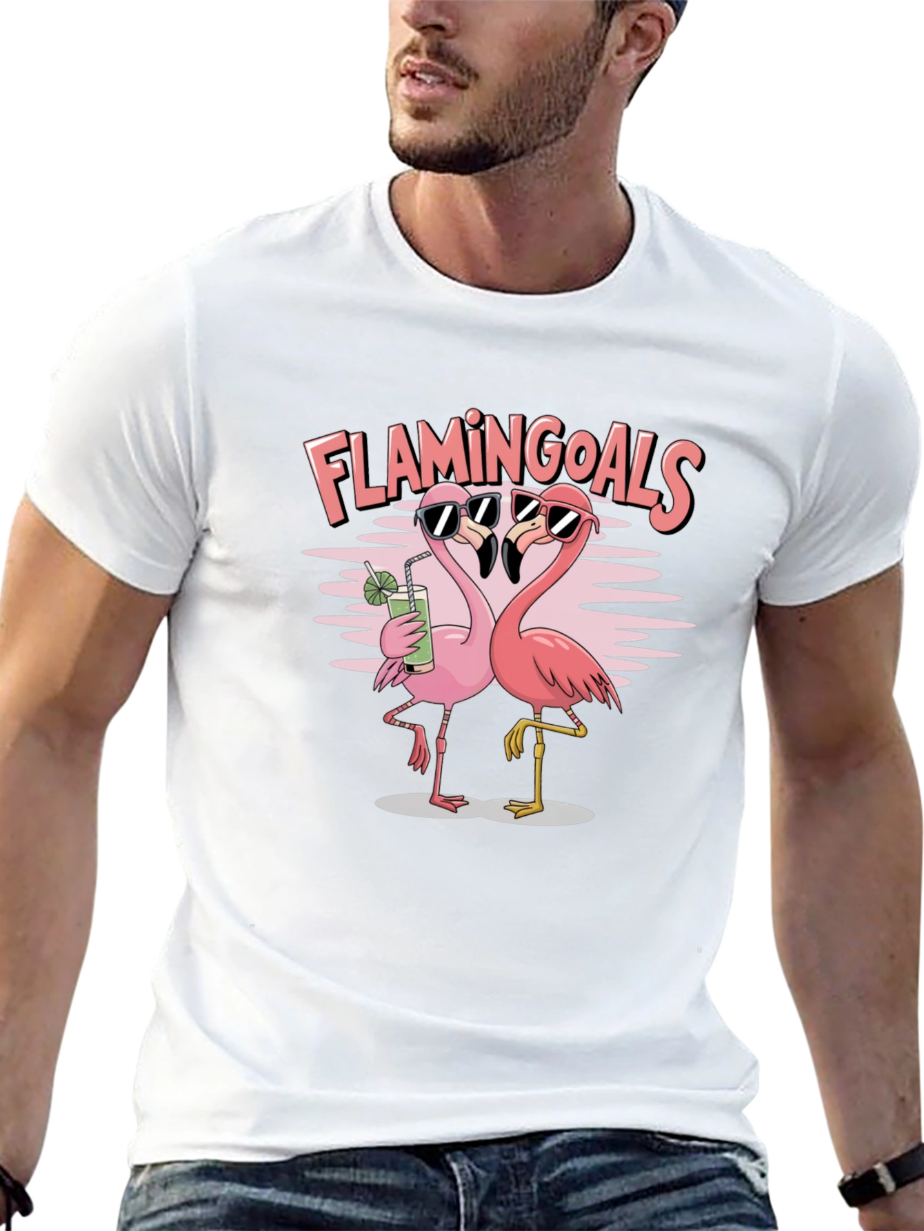 Flamingoals T-Shirt - Tropical Fun