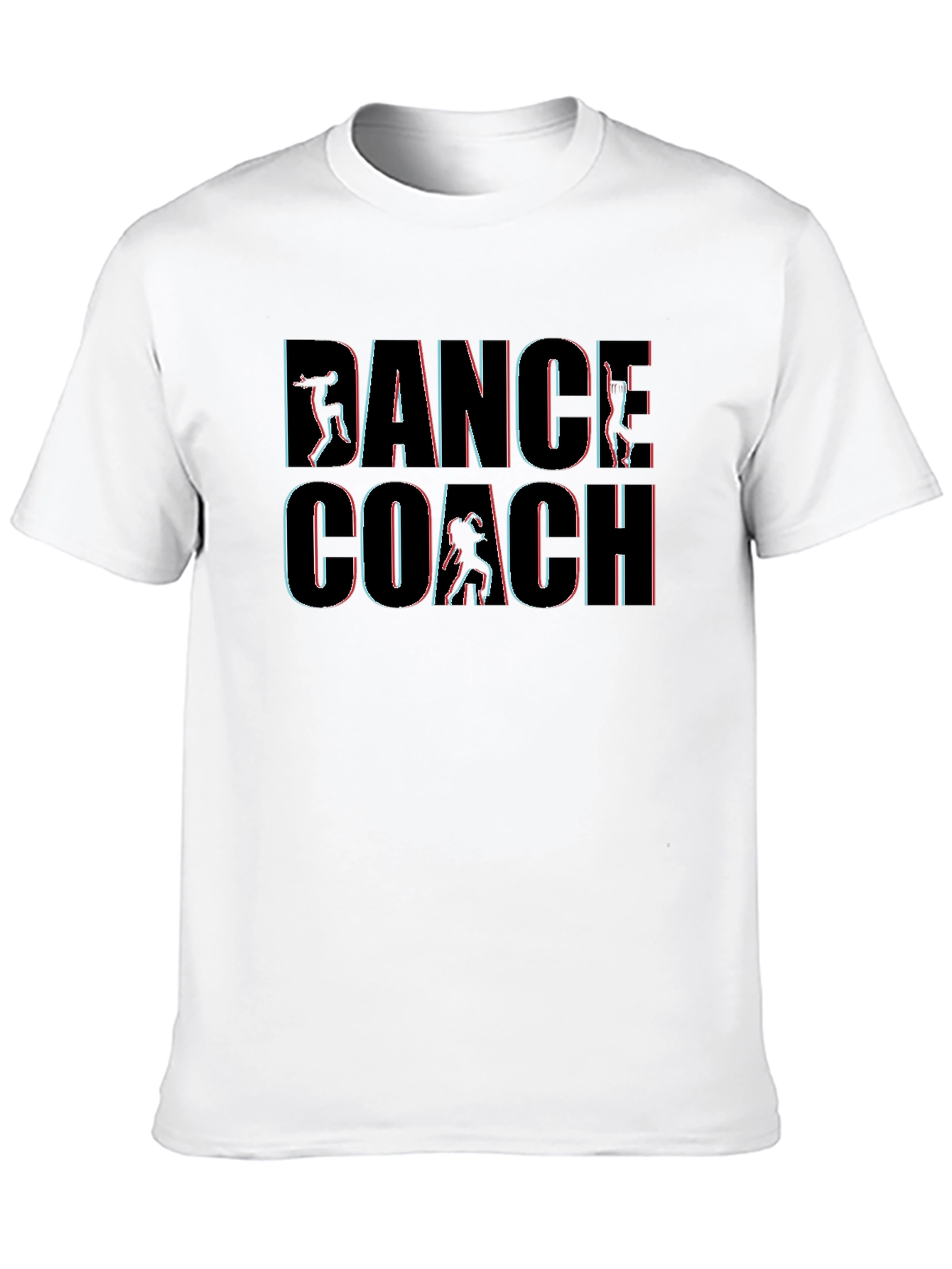 Dance Coach Graphic Print Black T-Shirt