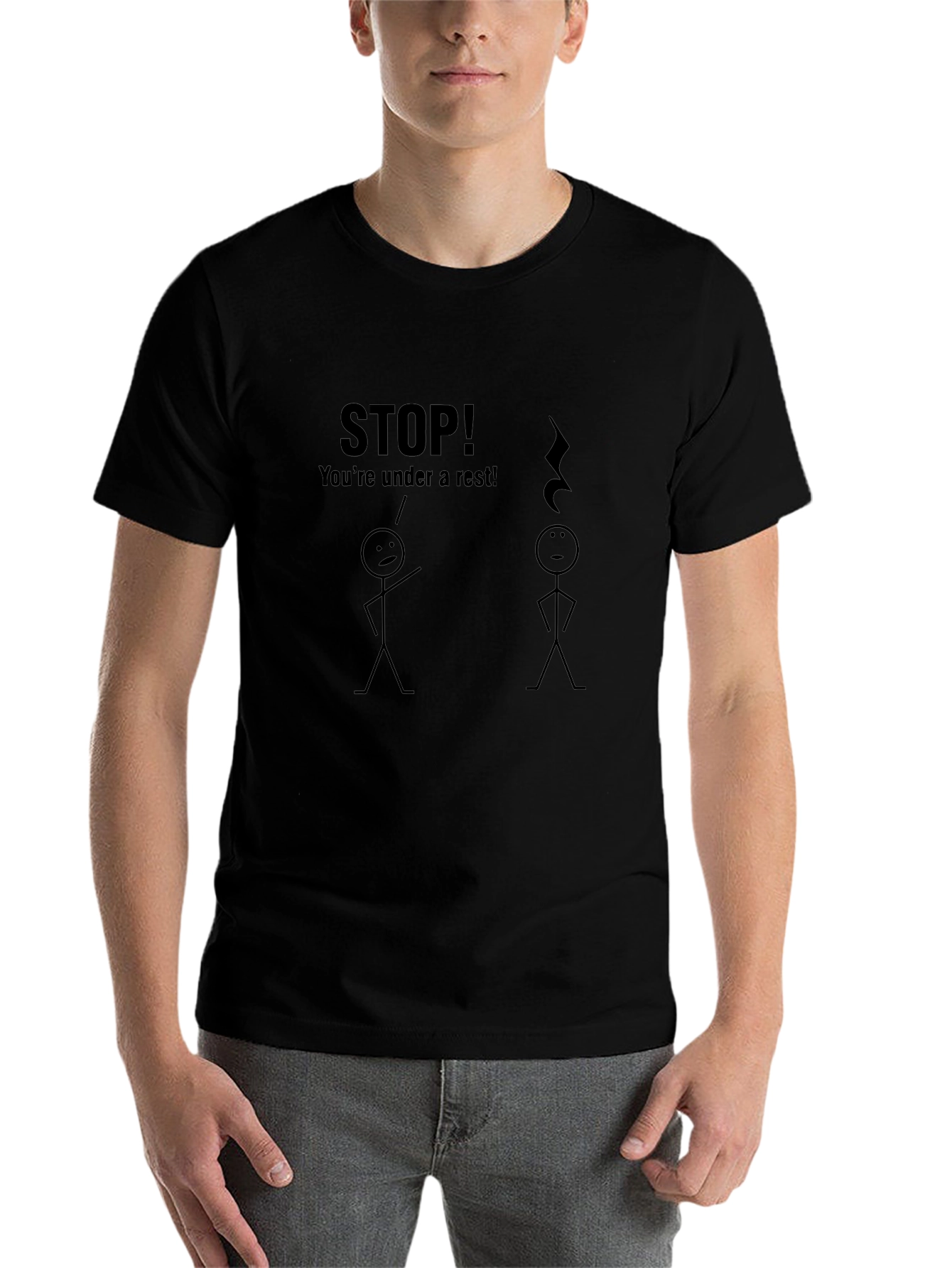 Punny Music T-Shirt: Youre Under a Rest!