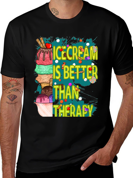 Ice Cream Therapy T-Shirt - Sweet Treat Humor Tee