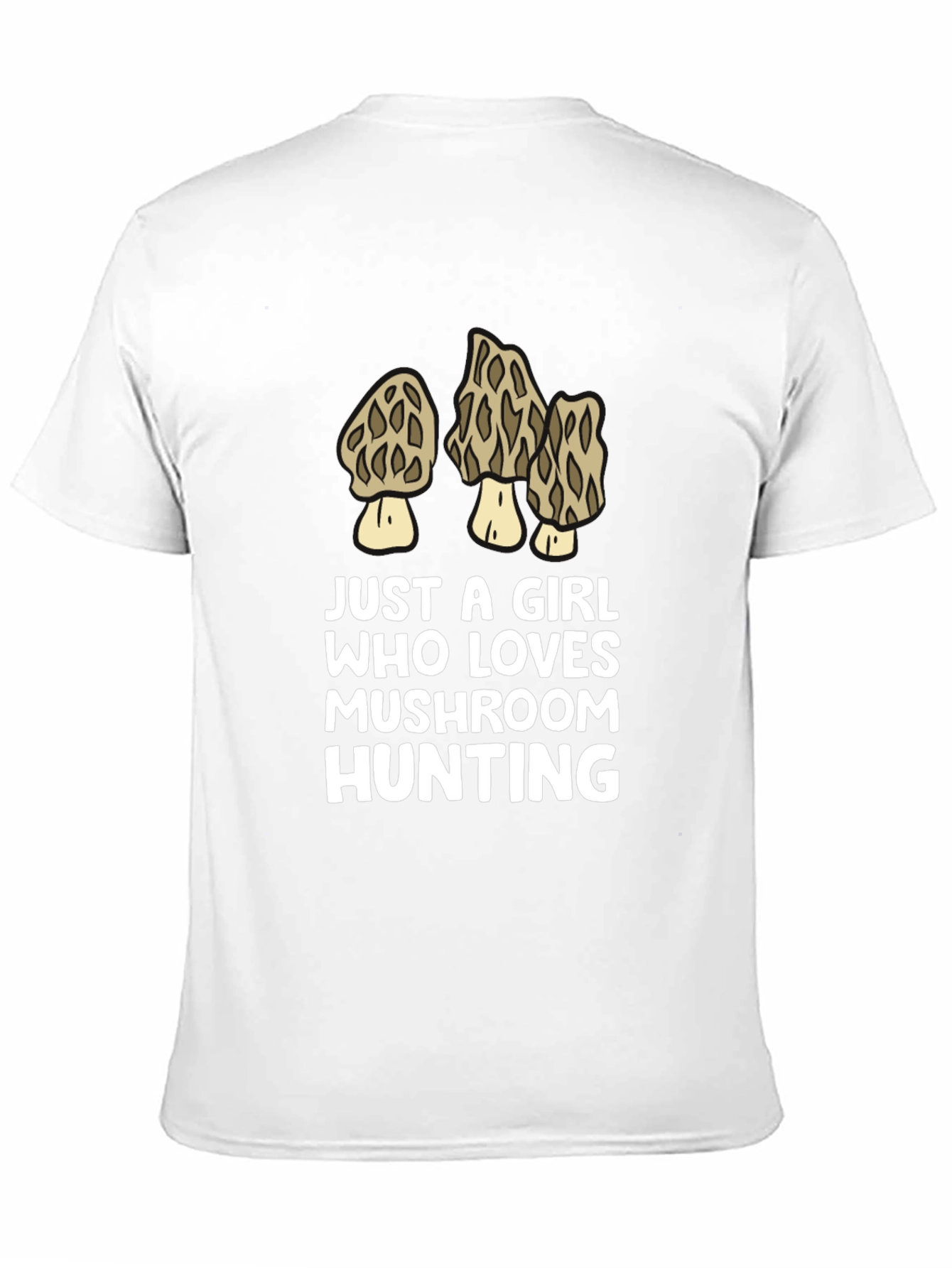 Mushroom Hunting Girls T-Shirt - Novelty Design