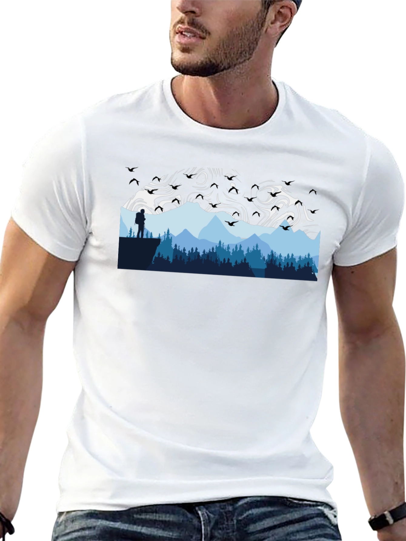 Mountain Graphic Tee - Adventure Awaits!