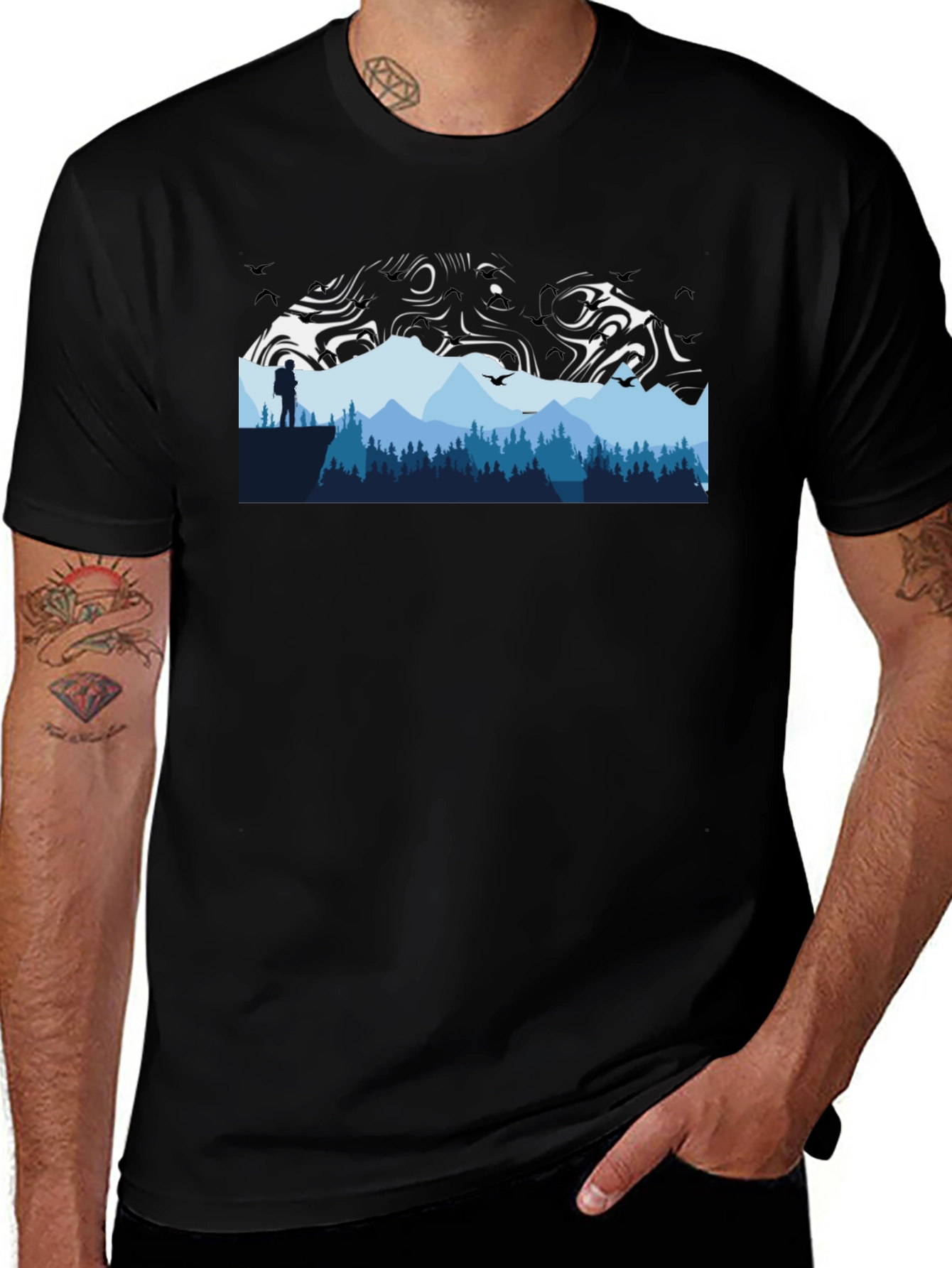 Mountain Graphic Tee - Adventure Awaits!