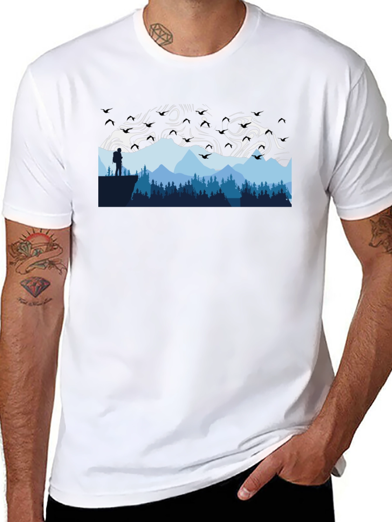 Mountain Graphic Tee - Adventure Awaits!