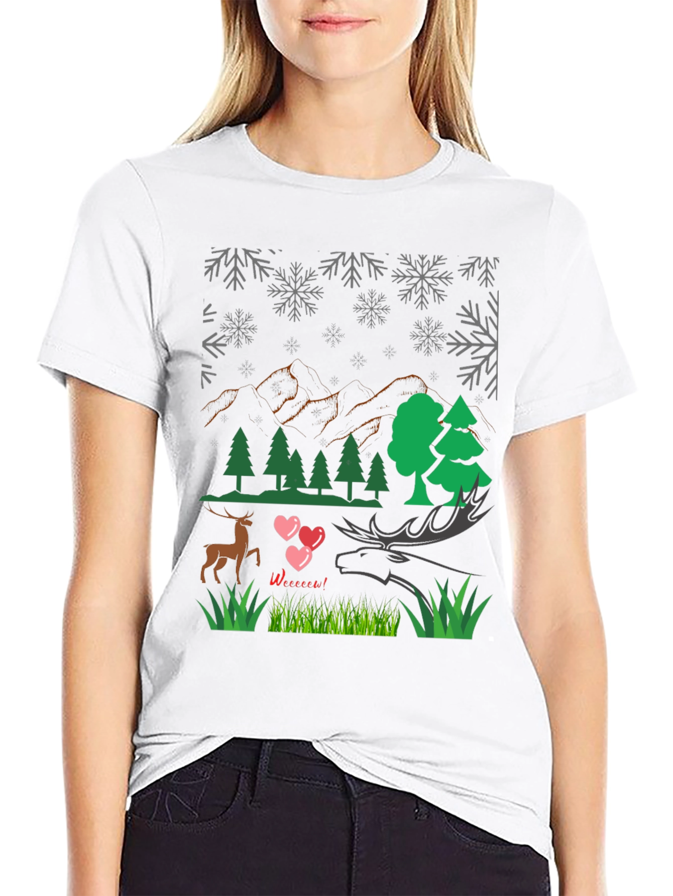 Winter Deer Love T-Shirt