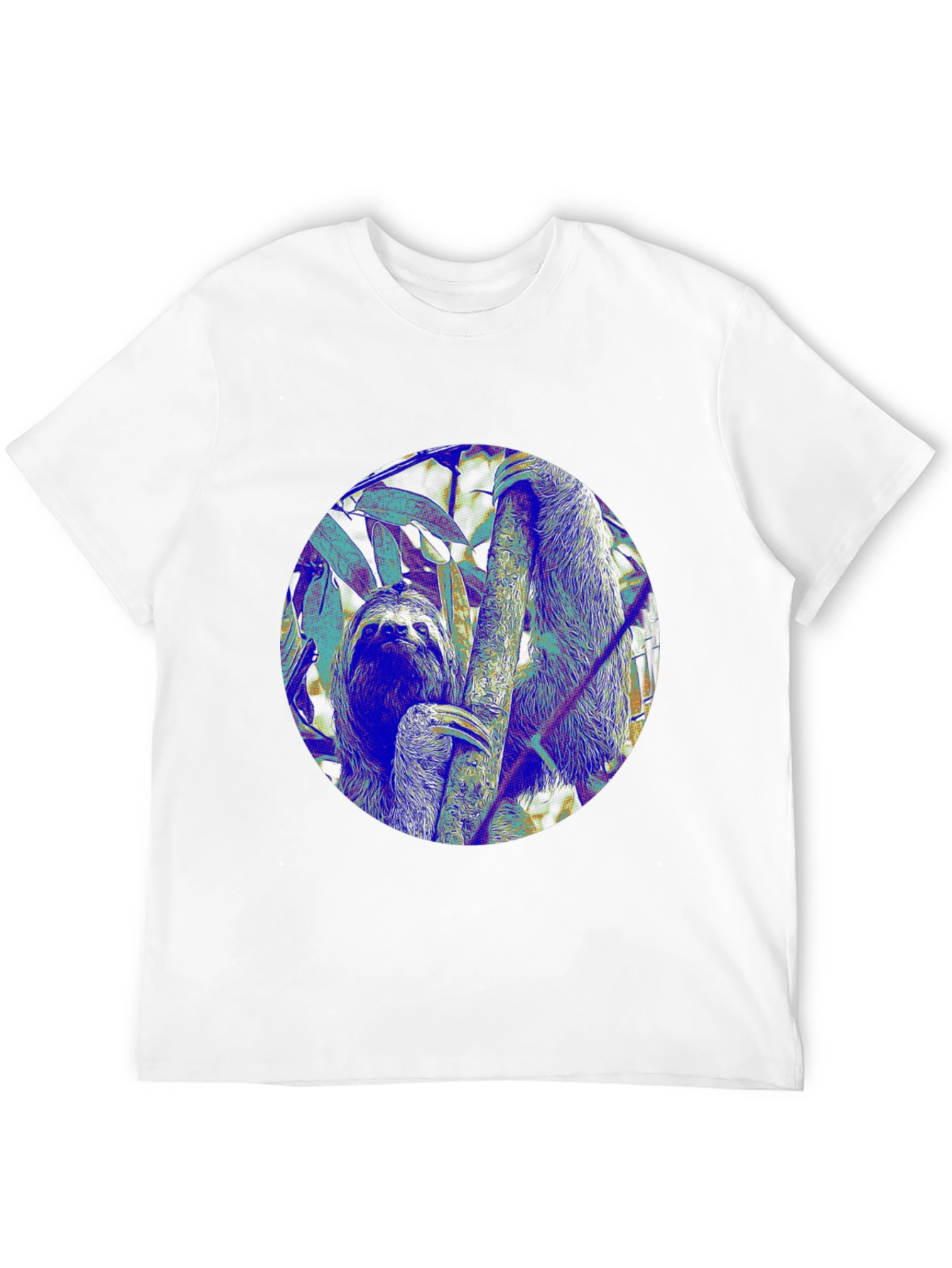 Sloth Graphic Tee - Unique Animal Print Shirt
